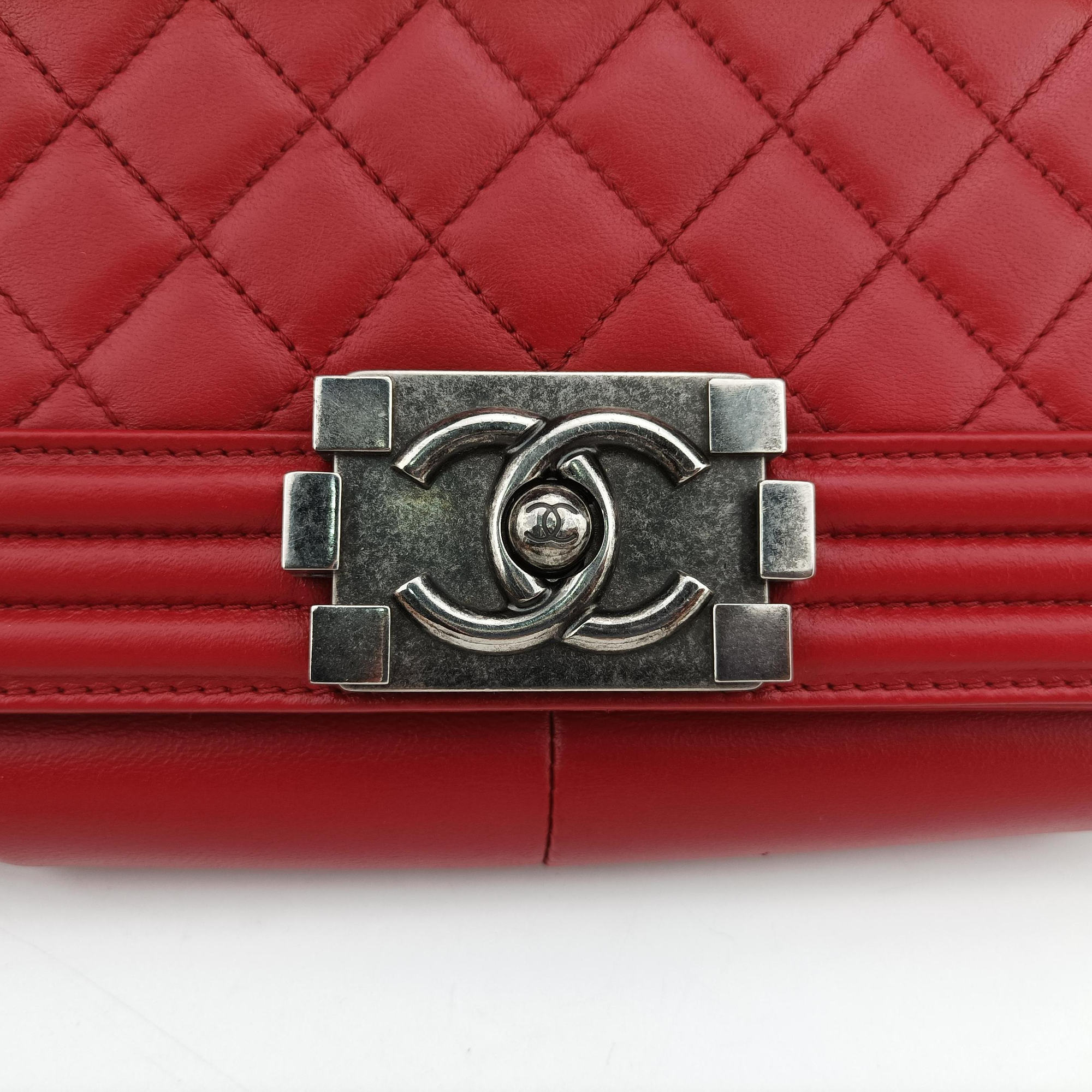 BOY CHANEL Red Leather A67086 18461108ボーイシャネル レッド レザー A67086 18461108