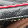 GG Marmont Bamboo Top Handle Black×Red Leather 602270 H031709587GGマーモント バンブー トップ ハンドル ブラック×レッド レザー 602270 H031709587