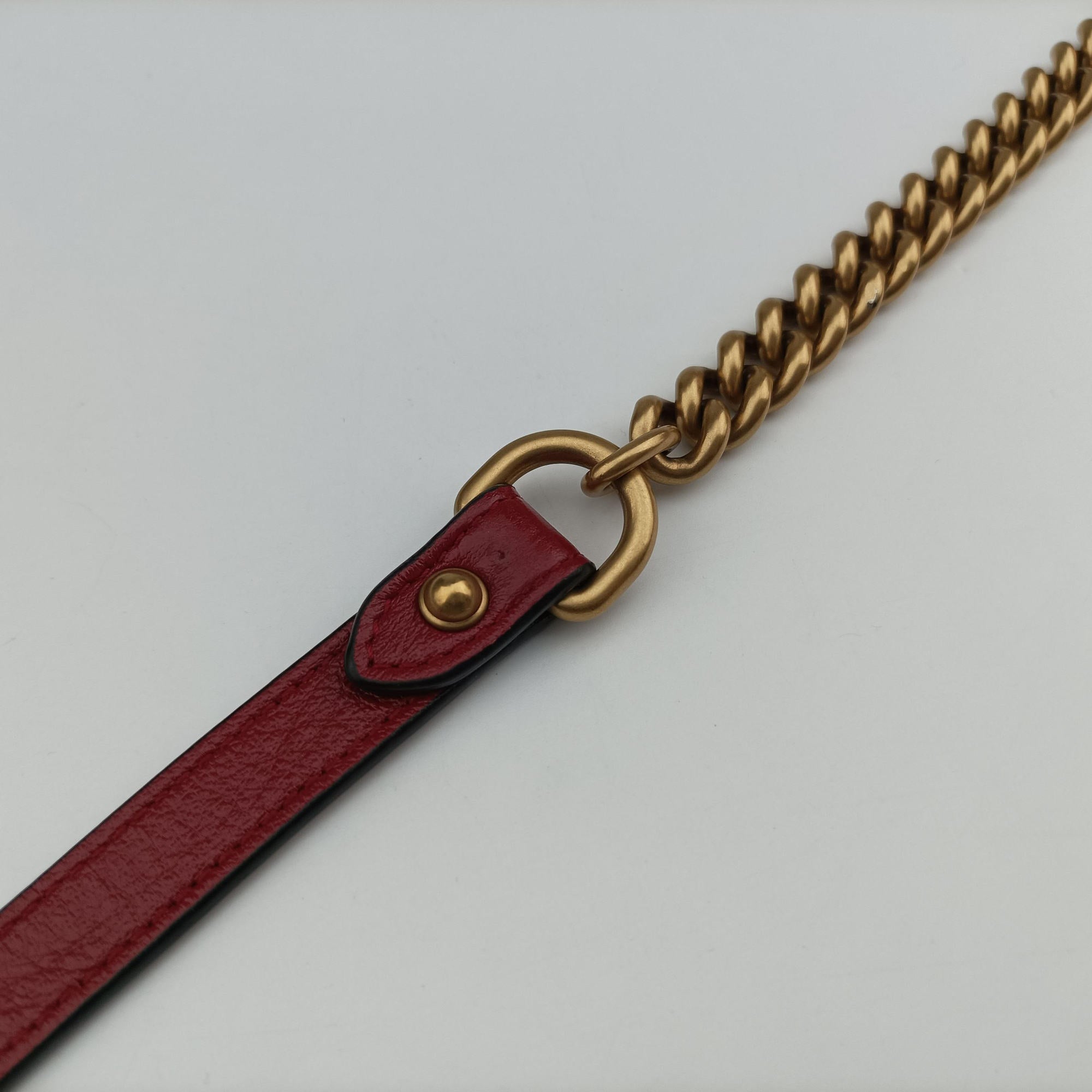 GG Marmont Bamboo Top Handle Black×Red Leather 602270 H031709587GGマーモント バンブー トップ ハンドル ブラック×レッド レザー 602270 H031709587