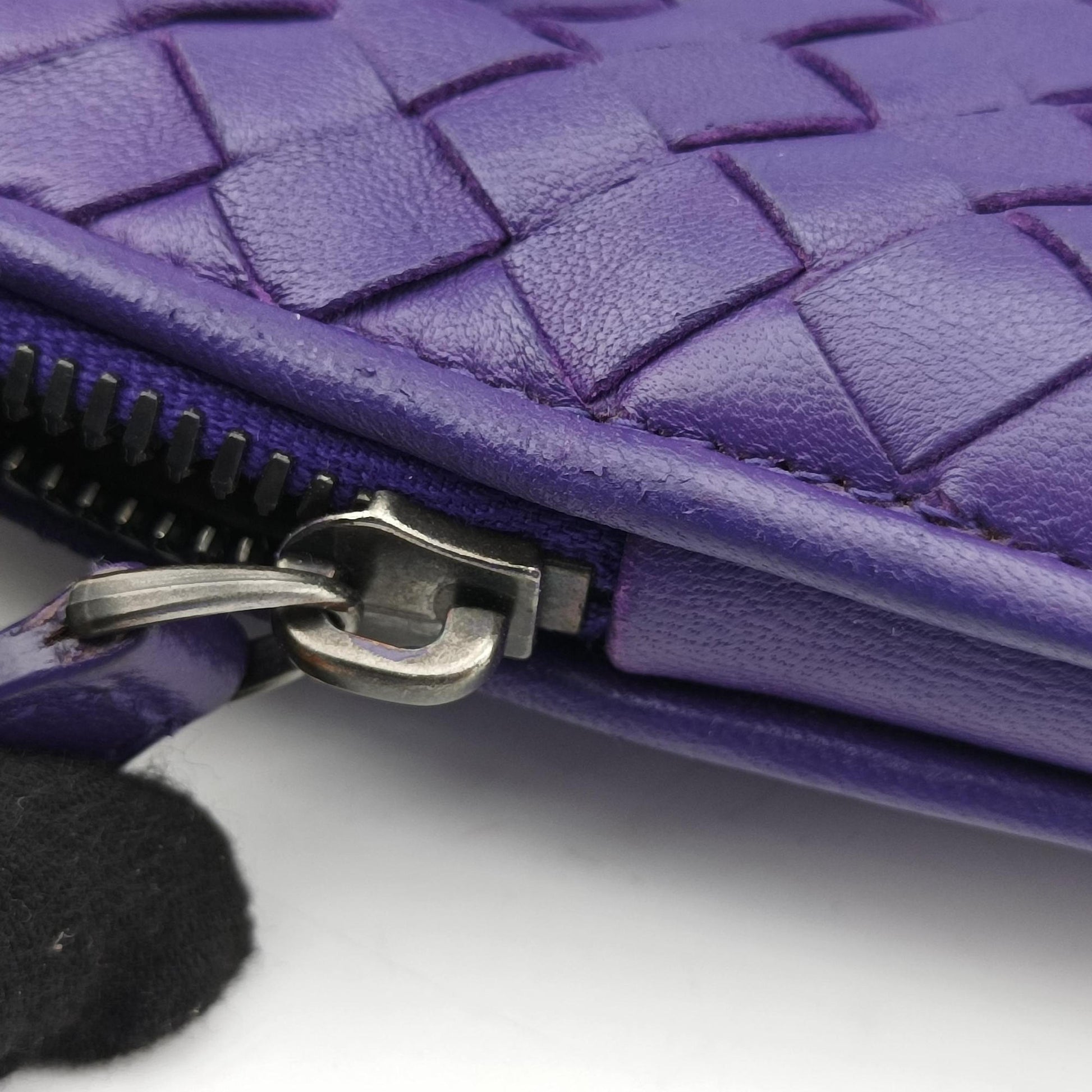 NODINI Intrecciato Purple lambskin B00728559Iノディーニ イントレチャート パープル ラムスキン B00728559I