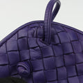 NODINI Intrecciato Purple lambskin B00728559Iノディーニ イントレチャート パープル ラムスキン B00728559I