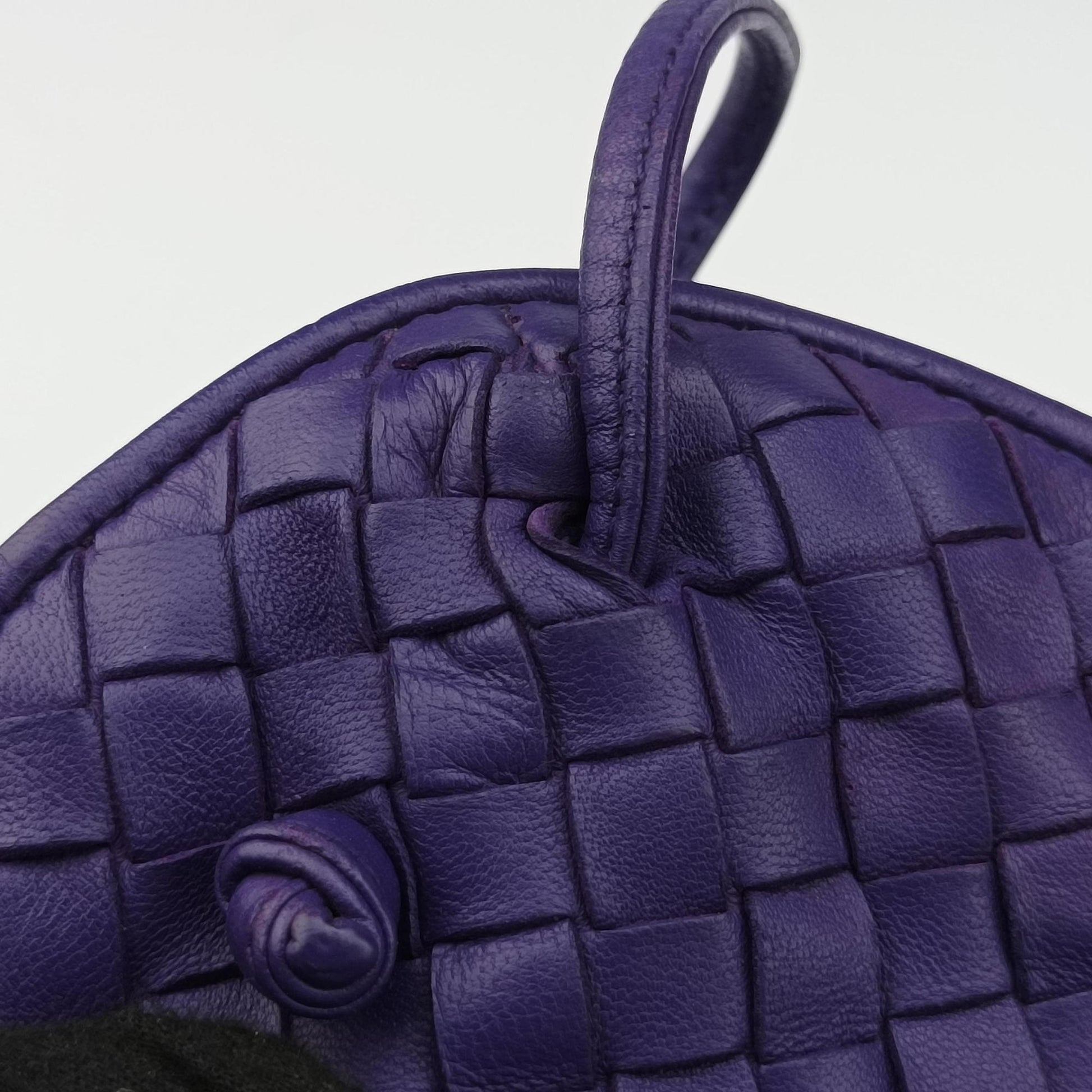 NODINI Intrecciato Purple lambskin B00728559Iノディーニ イントレチャート パープル ラムスキン B00728559I