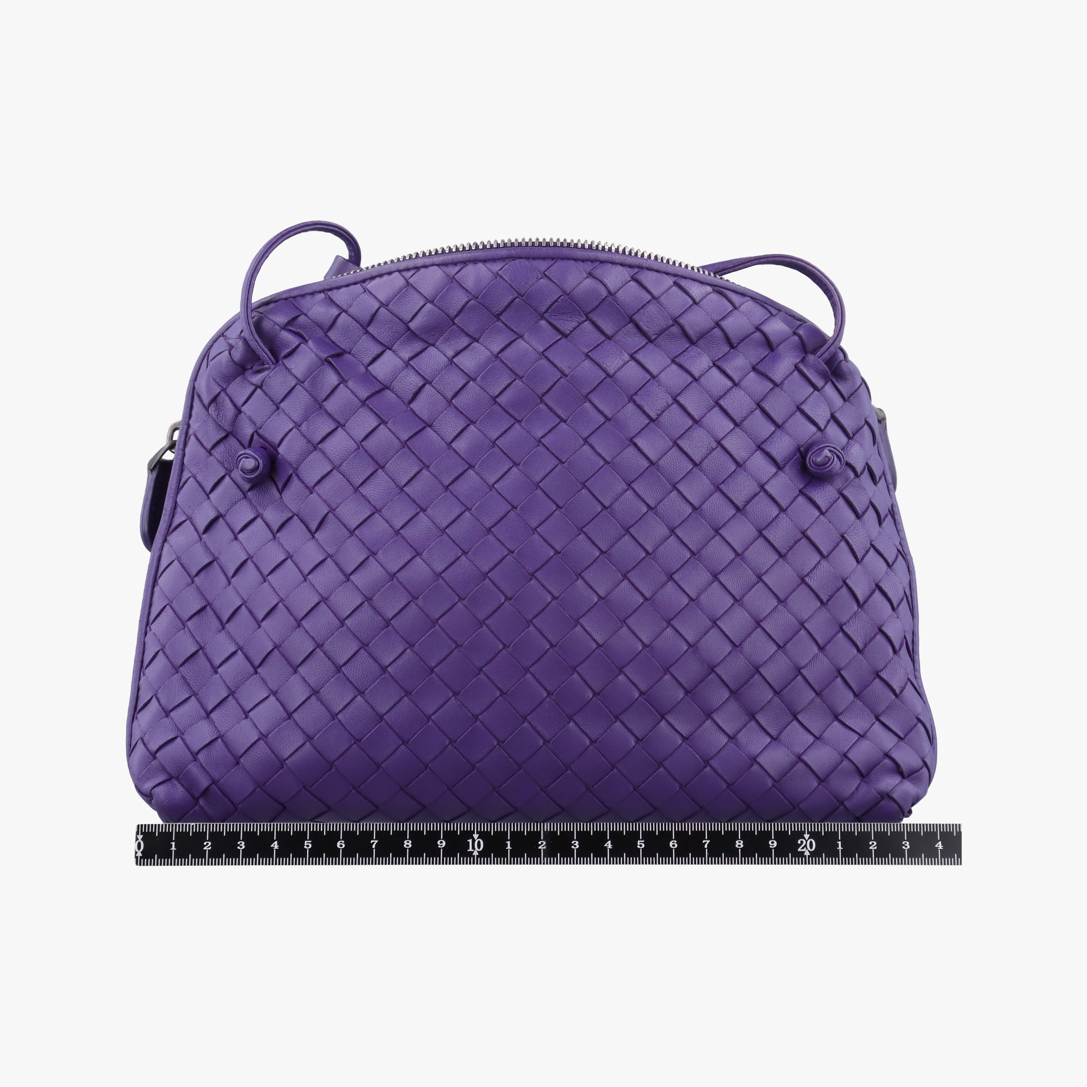 NODINI Intrecciato Purple lambskin B00728559Iノディーニ イントレチャート パープル ラムスキン B00728559I