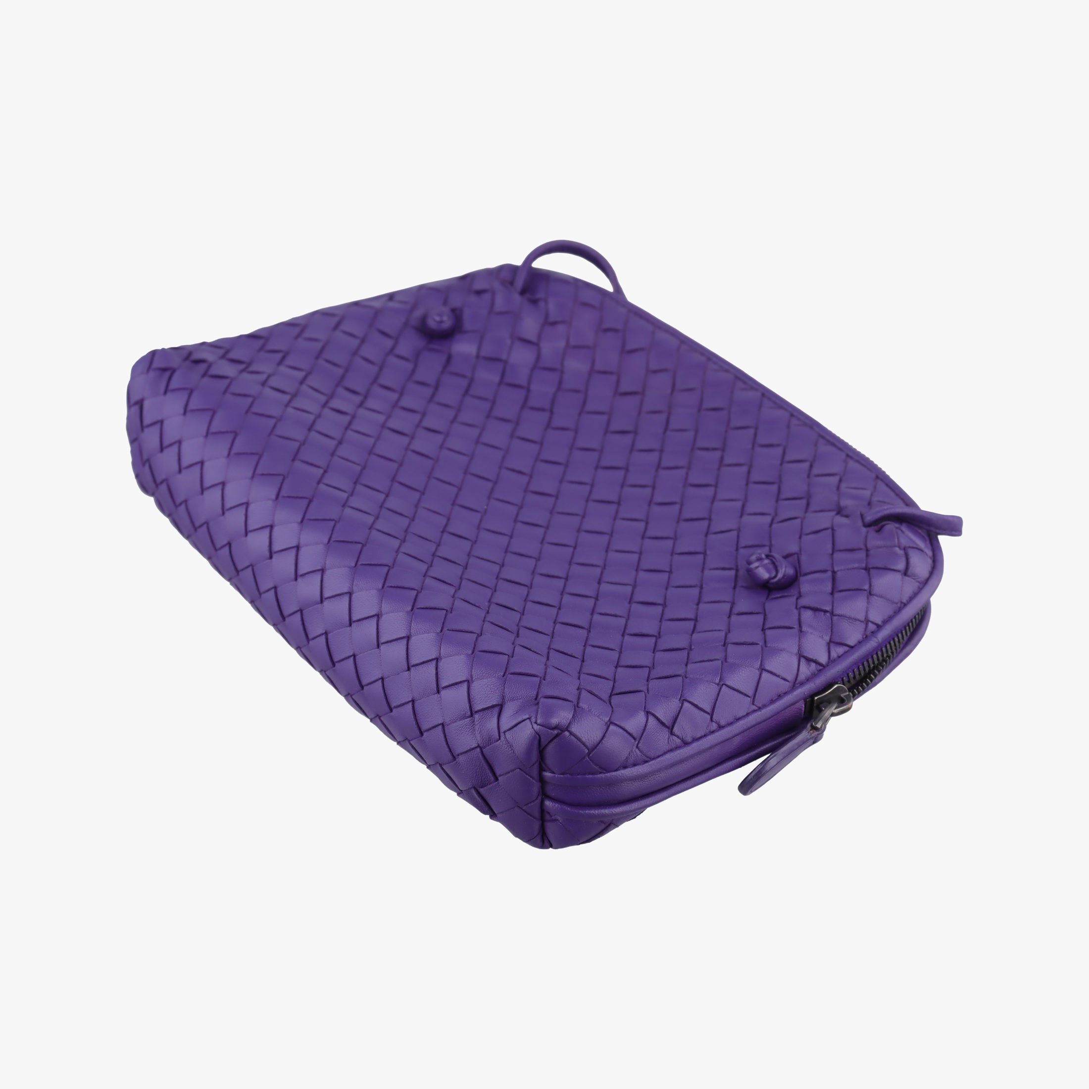 NODINI Intrecciato Purple lambskin B00728559Iノディーニ イントレチャート パープル ラムスキン B00728559I