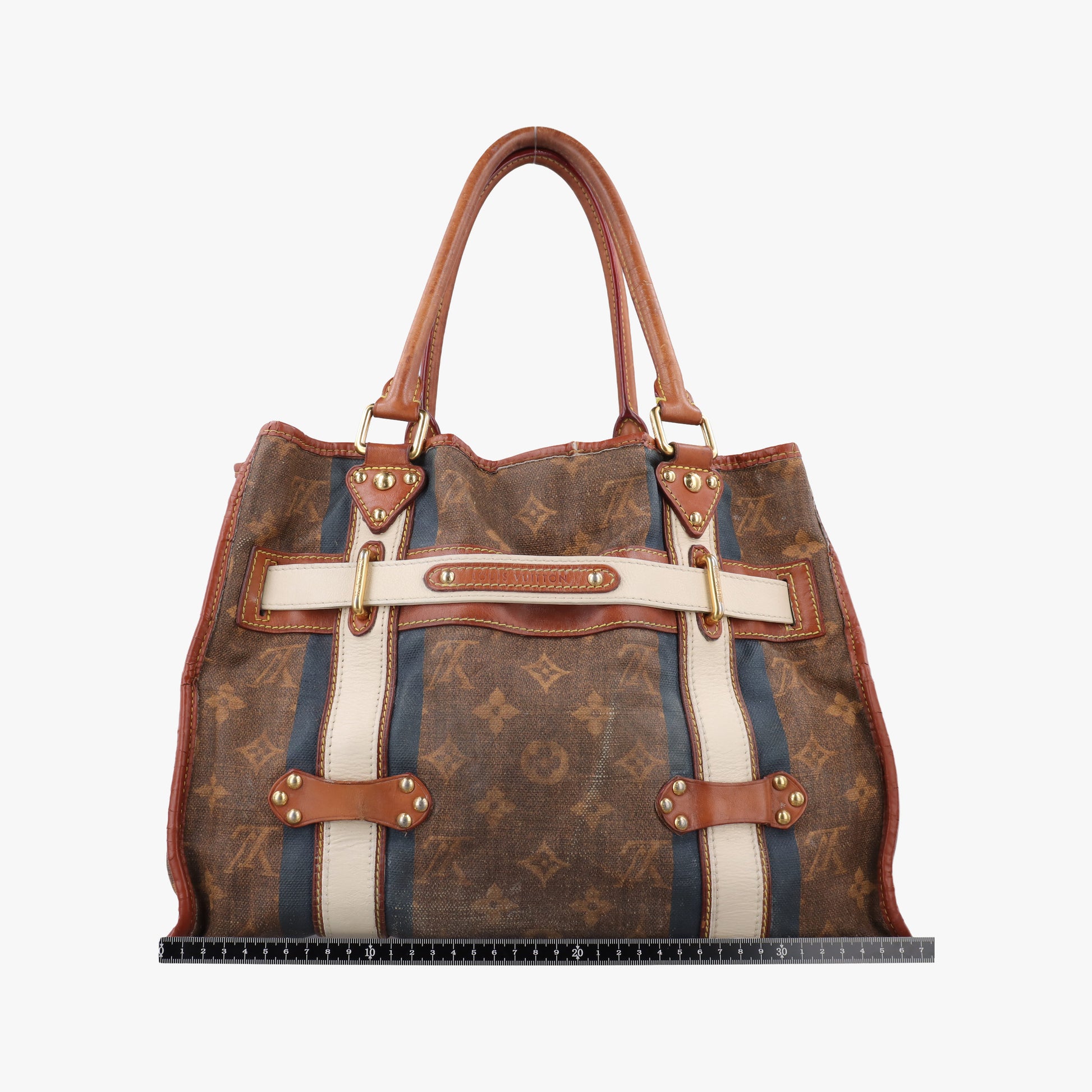 Sac Rayures GM brown×multicolor Monogram Tissue M56385 SR4097サック レイユールGM モノグラム/ブラウン×マルチカラー モノグラム ティセ M56385 SR4097
