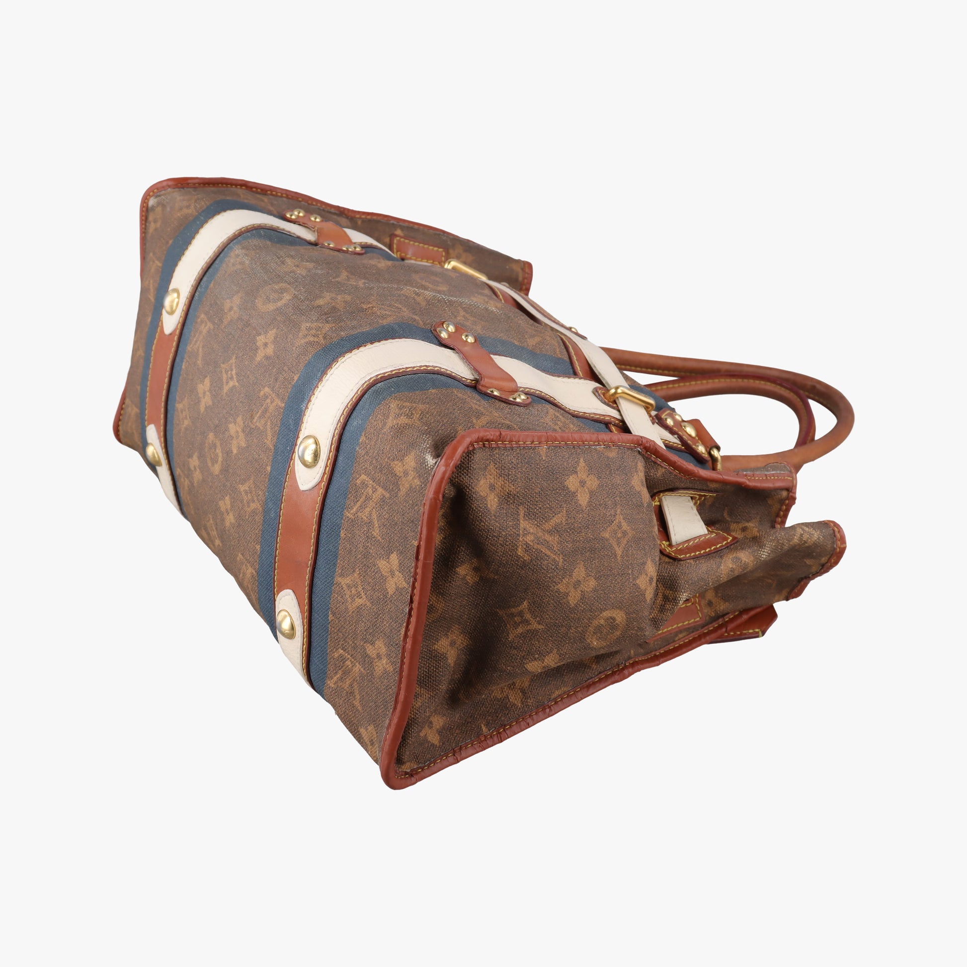 Sac Rayures GM brown×multicolor Monogram Tissue M56385 SR4097サック レイユールGM モノグラム/ブラウン×マルチカラー モノグラム ティセ M56385 SR4097