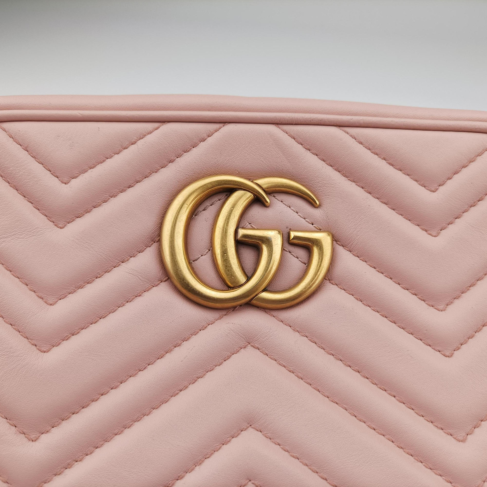 GG Marmont Pink Leather 447632 H021564585GGマーモント ピンク レザー 447632 H021564585
