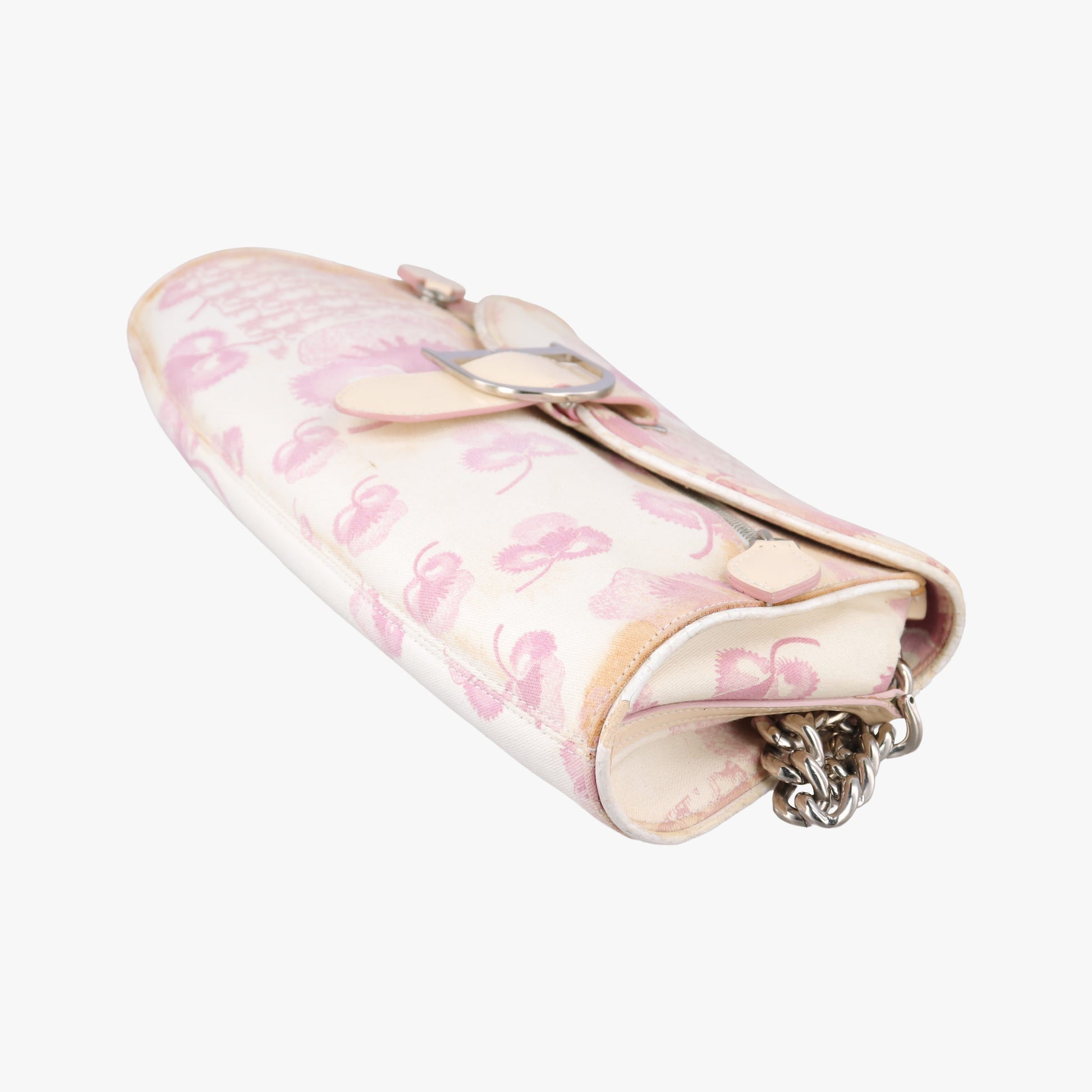 Cherry Blossom Flower Baguette White×Multicolour canvas BO P 1014チェリー ブロッサム フラワー バゲット ホワイト×マルチカラー キャンバス BO P 1014