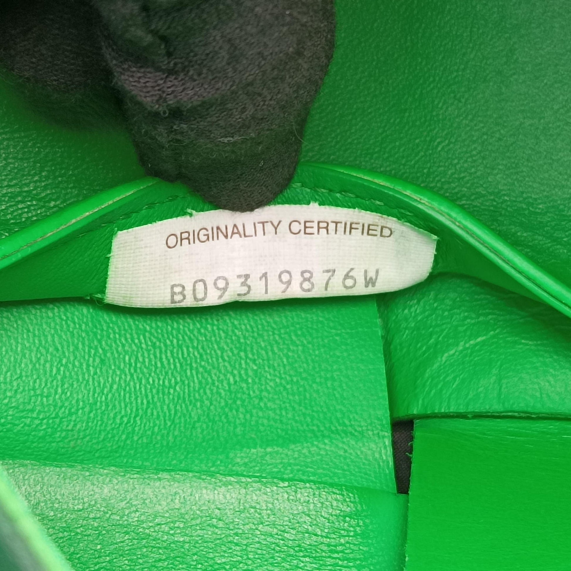 THE ARCO Tote Green lambskin B09319876Wミディアム ザ アルコ トート グリーン ラムスキン B09319876W
