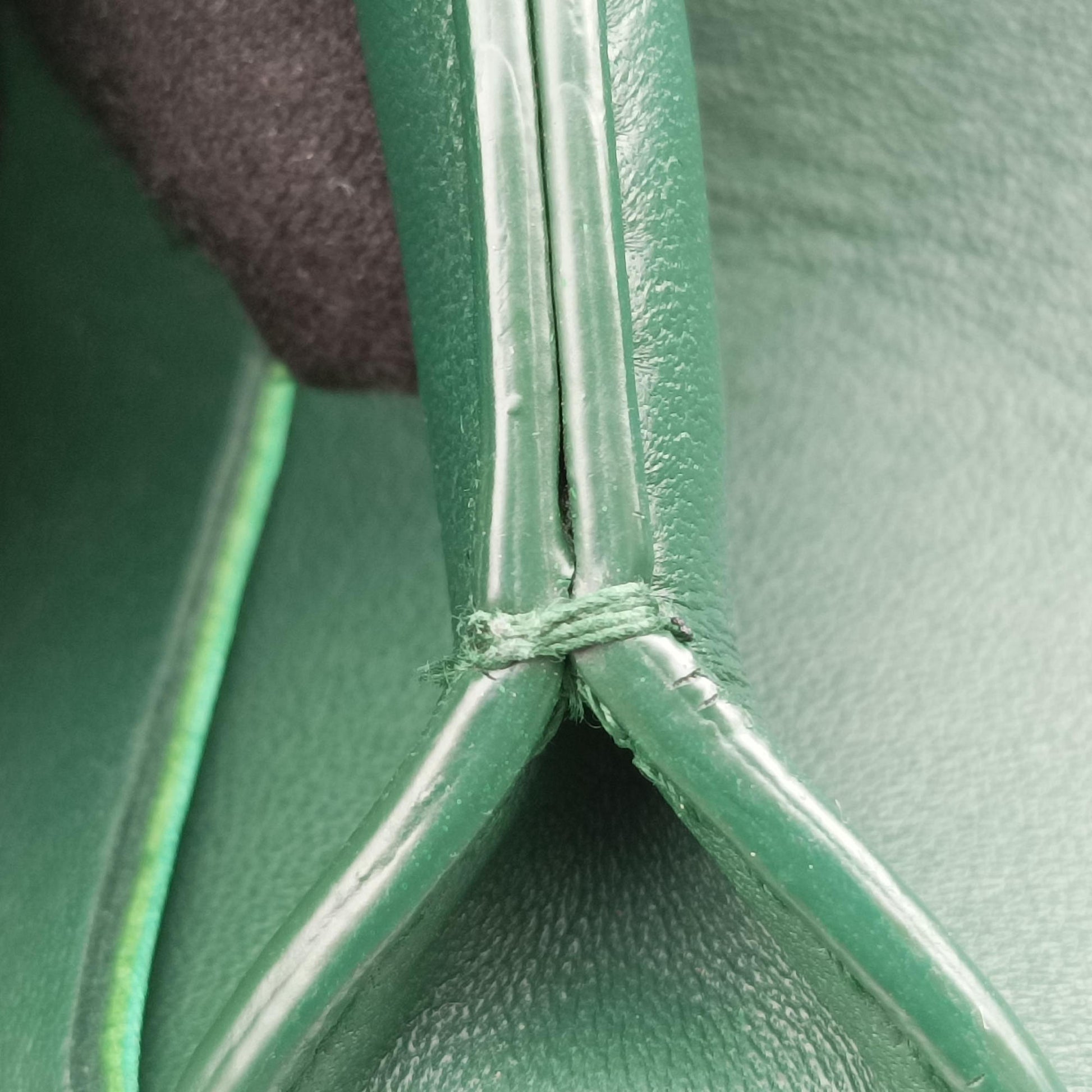 THE ARCO Tote Green lambskin B09319876Wミディアム ザ アルコ トート グリーン ラムスキン B09319876W
