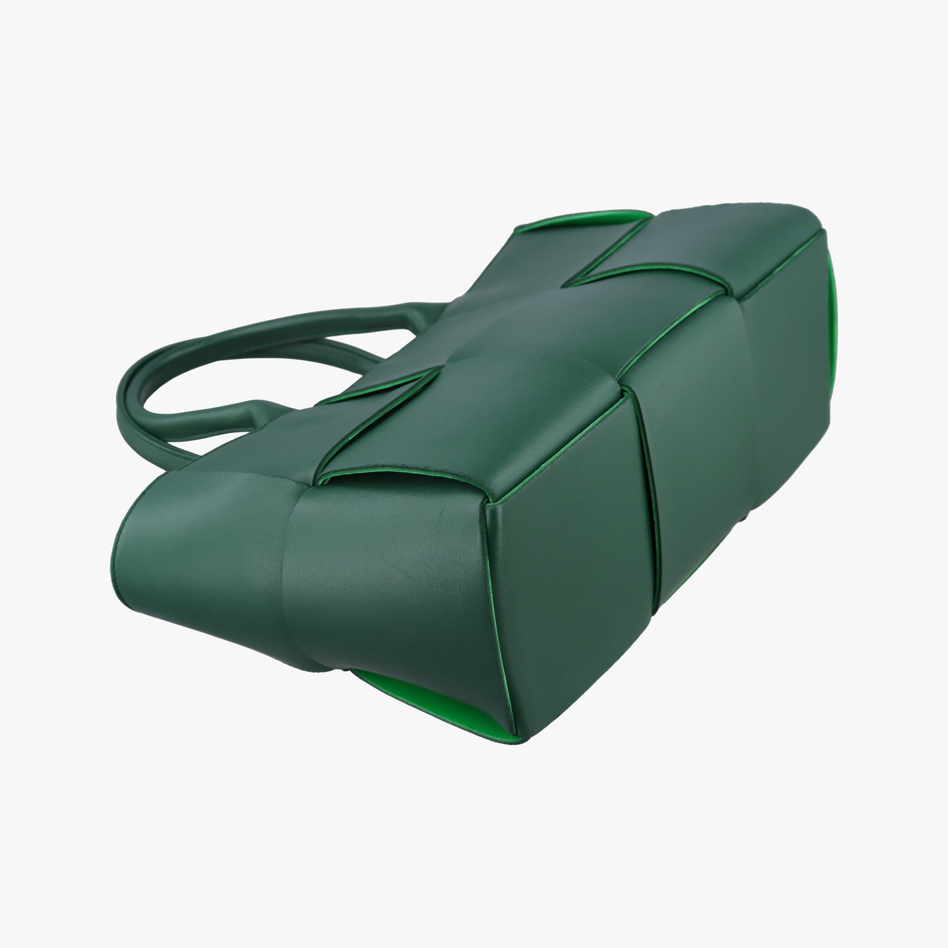THE ARCO Tote Green lambskin B09319876Wミディアム ザ アルコ トート グリーン ラムスキン B09319876W