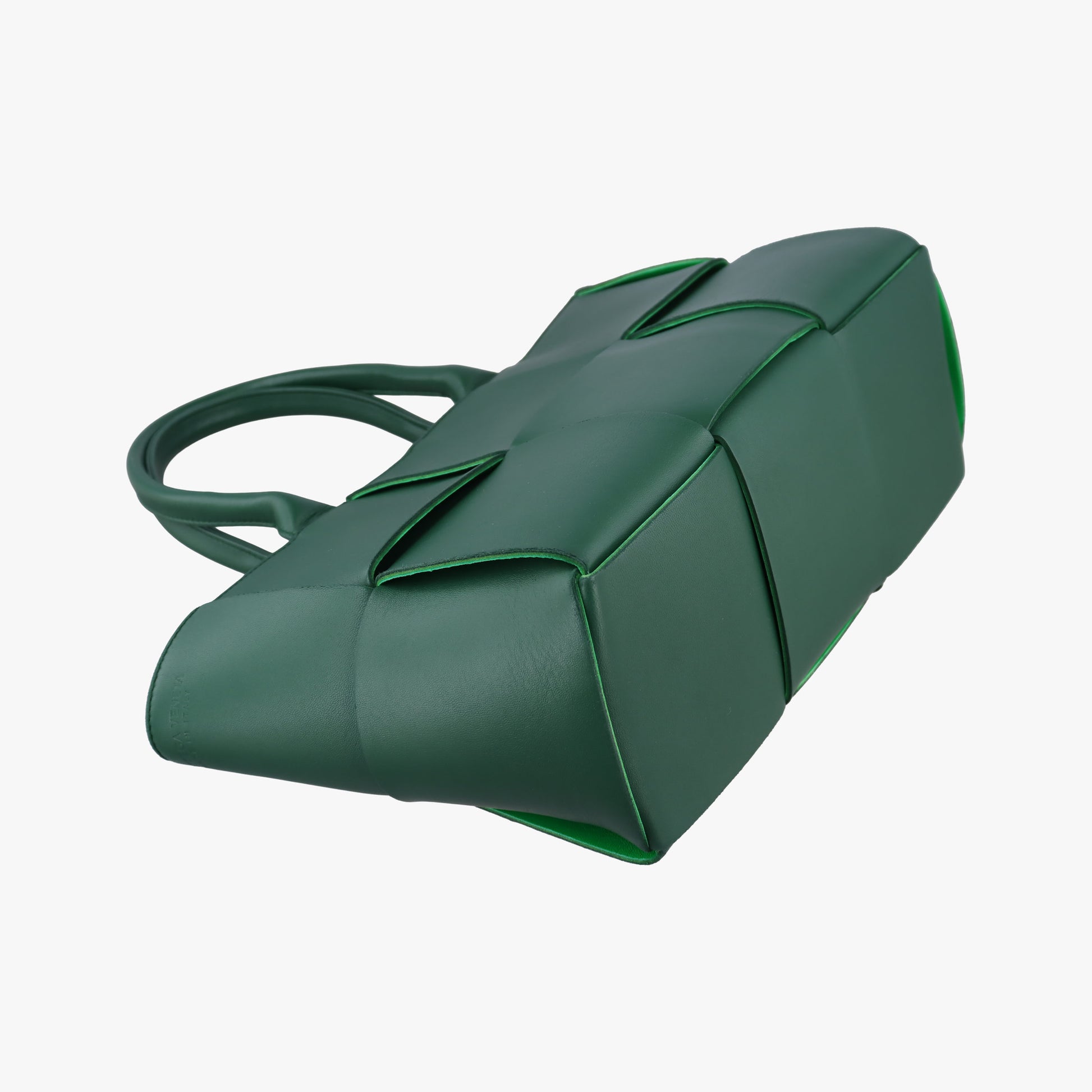 THE ARCO Tote Green lambskin B09319876Wミディアム ザ アルコ トート グリーン ラムスキン B09319876W
