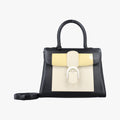 Brillant Black × ivory Leather × patent leather I40Bブリヨン ブラック × アイボリー レザー × パテントレザー I40B