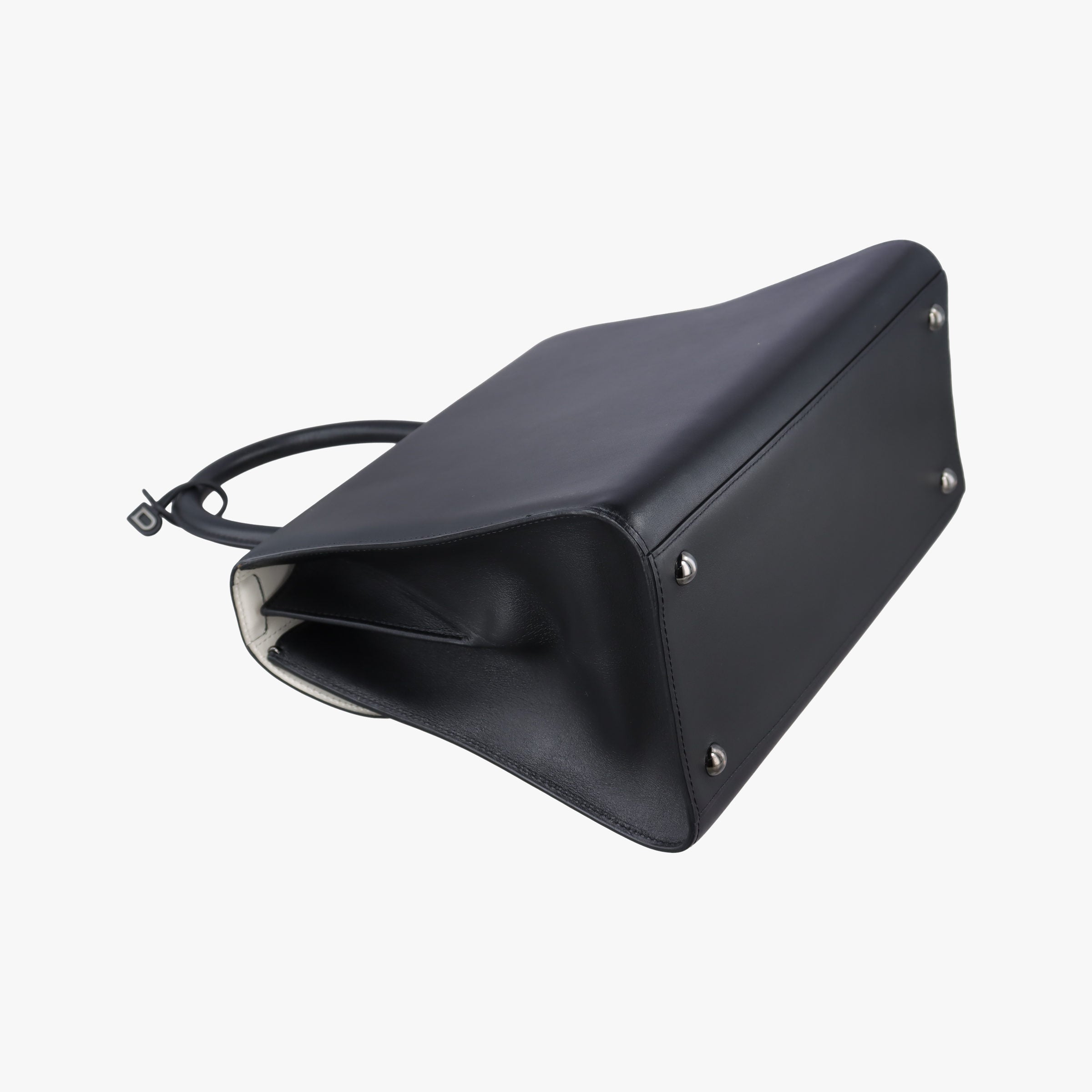 Brillant Black × ivory Leather × patent leather I40Bブリヨン ブラック × アイボリー レザー × パテントレザー I40B