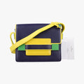 Madame Navy × Yellow × Green Leather BO6Dマダム ネイビー × イエロー × グリーン レザー BO6D