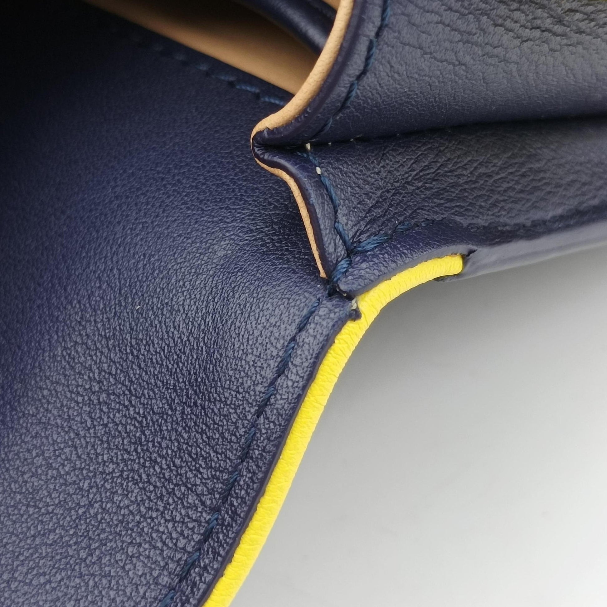Madame Navy × Yellow × Green Leather BO6Dマダム ネイビー × イエロー × グリーン レザー BO6D