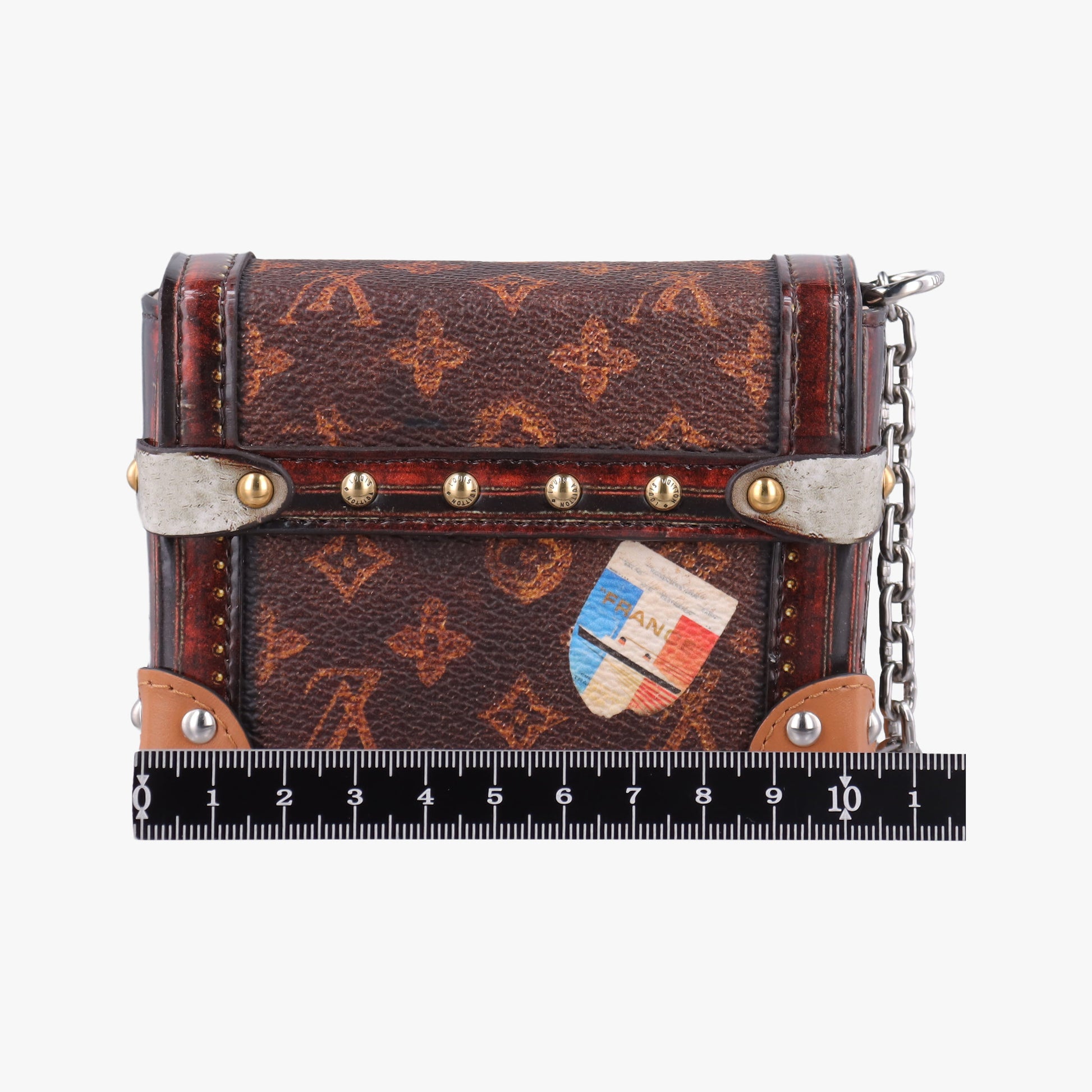 Essential Trunk brown×multi Monogram Canvas áVernis M63779 GI2158エッセンシャル トランク チャーム モノグラム/ブラウン×マルチ モノグラムキャンバス×ヴェルニ M63779 GI2158
