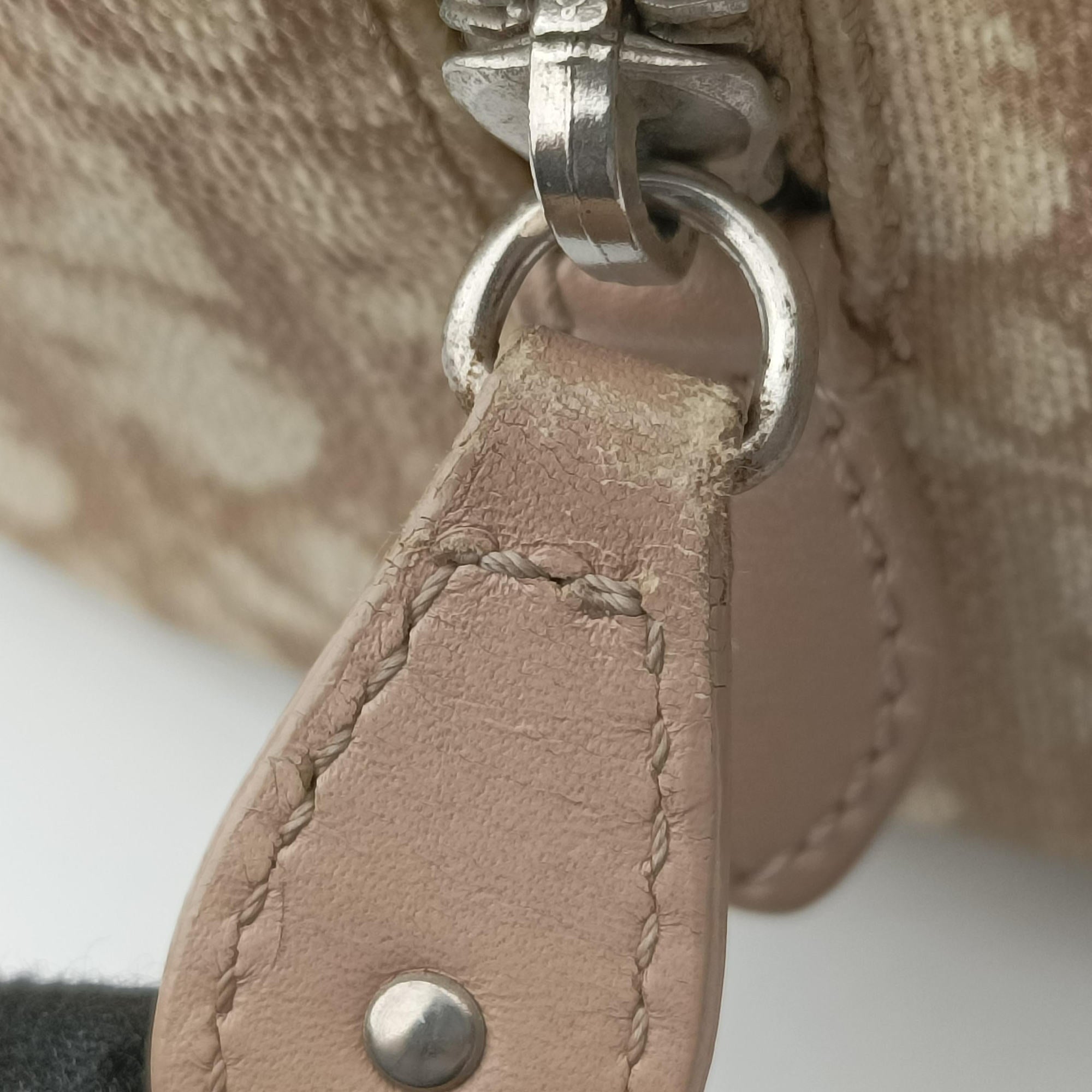 Romantic Trotter Beige x White PVC coated canvas x velour 04-BO-0075ロマンティックトロッター ベージュ×ホワイト PVCコーティングキャンバスxベロア 04-BO-0075