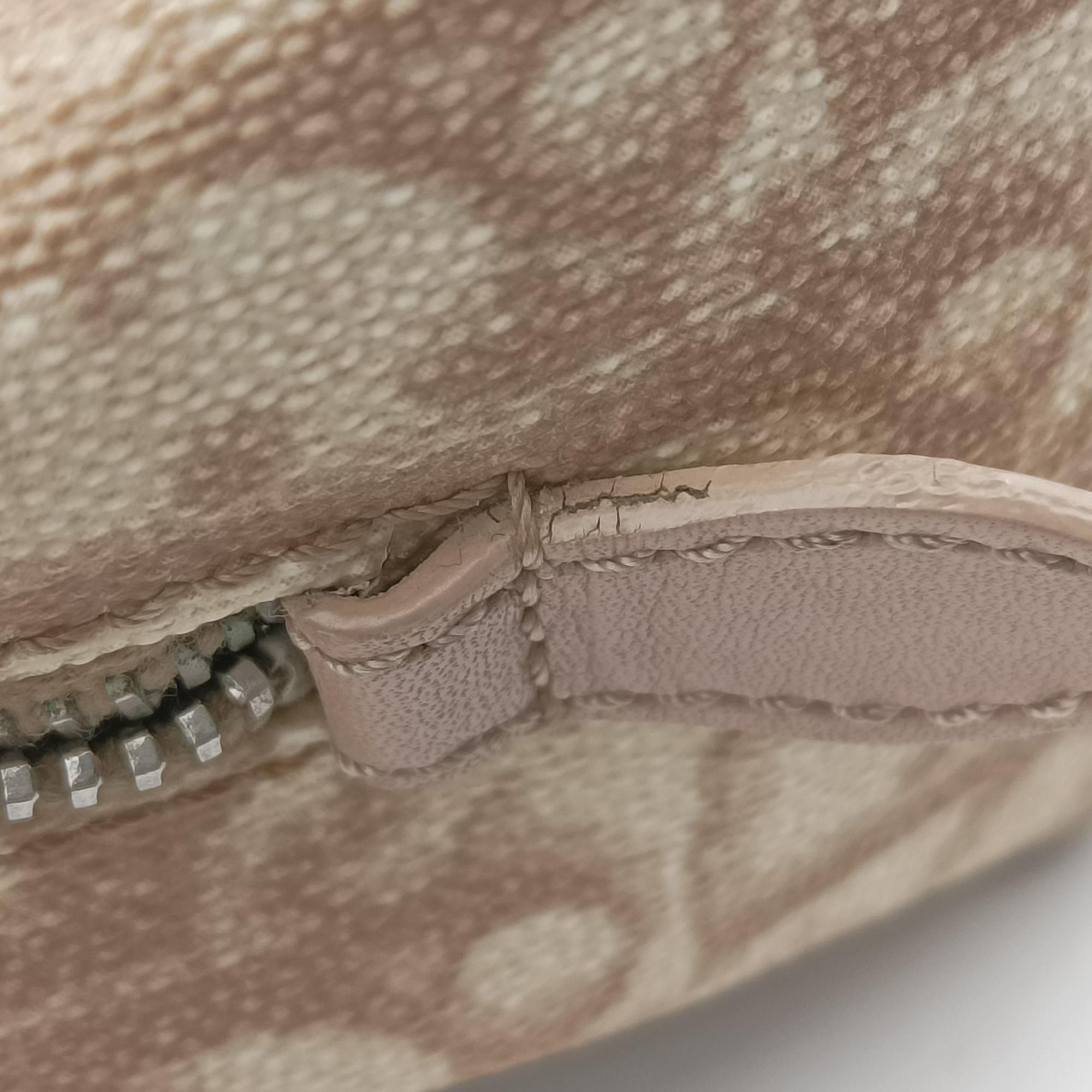 Romantic Trotter Beige x White PVC coated canvas x velour 04-BO-0075ロマンティックトロッター ベージュ×ホワイト PVCコーティングキャンバスxベロア 04-BO-0075