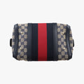 Sherry Line navy×red×beige Canvas×Leather 269876 E011525248シェリーライン ネイビー×レッド×ベージュ キャンバス×レザー 269876 E011525248