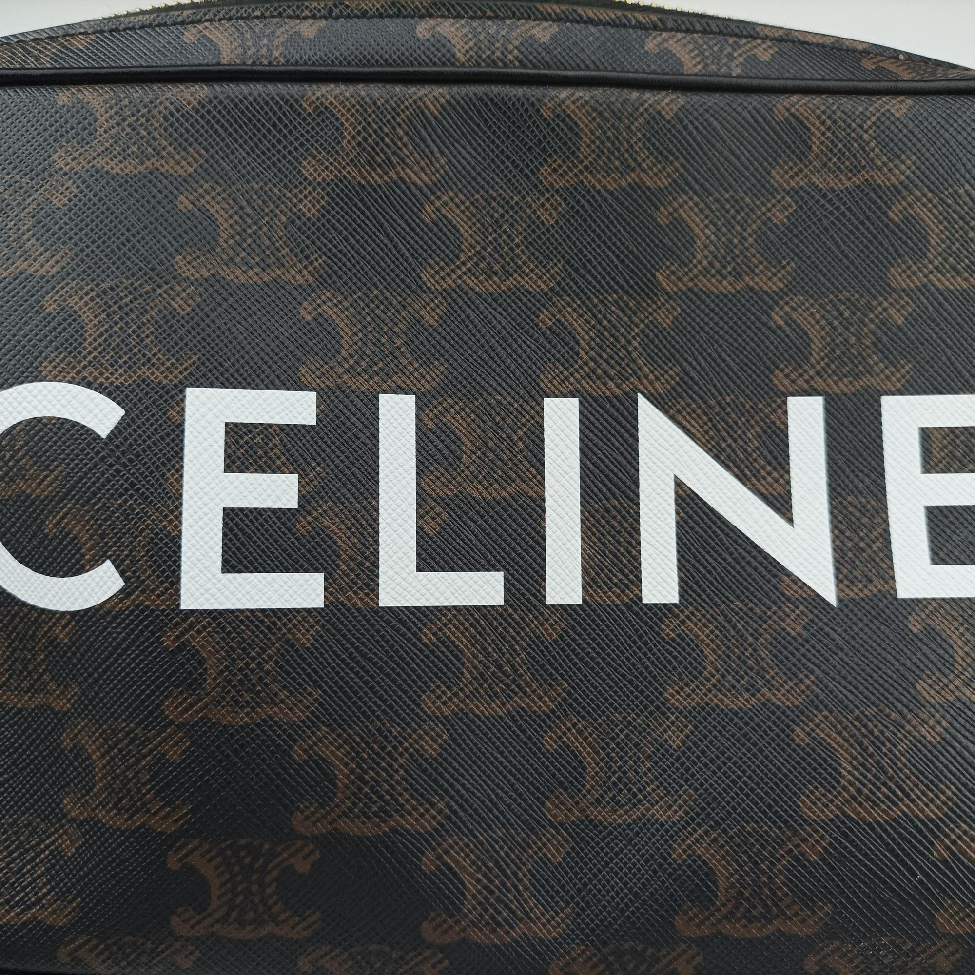 Medium Triomphe Messenger Brown PVC coated canvas F-CU-2271ミディアム トリオンフ メッセンジャー ブラウン PVCコーティングキャンバス F-CU-2271