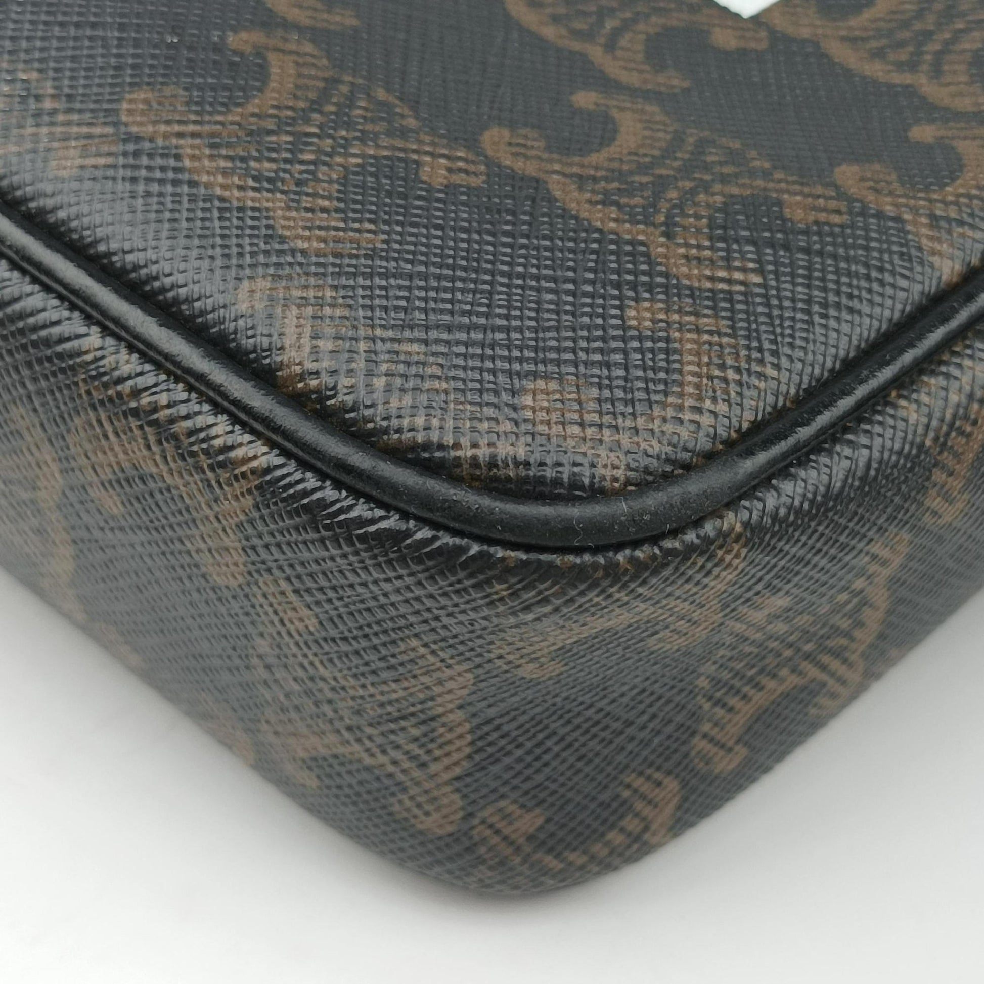 Medium Triomphe Messenger Brown PVC coated canvas F-CU-2271ミディアム トリオンフ メッセンジャー ブラウン PVCコーティングキャンバス F-CU-2271