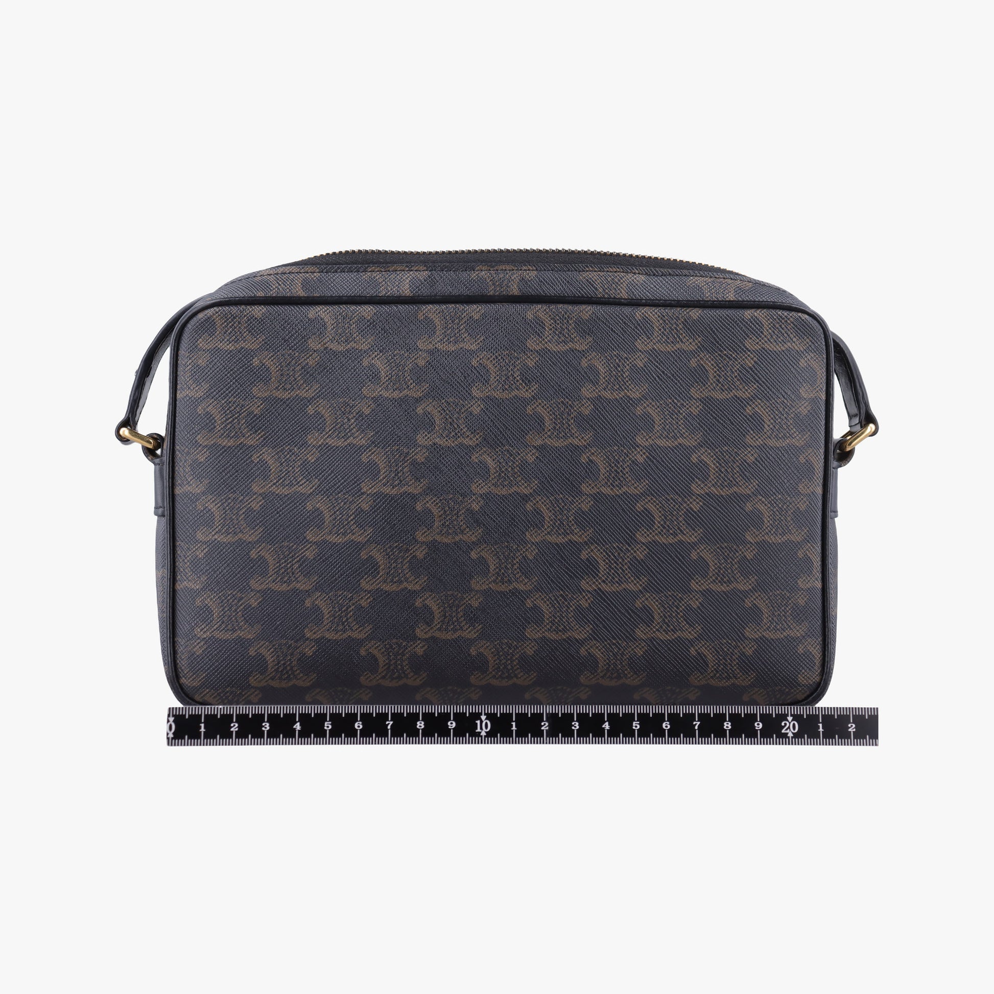 Medium Triomphe Messenger Brown PVC coated canvas F-CU-2271ミディアム トリオンフ メッセンジャー ブラウン PVCコーティングキャンバス F-CU-2271