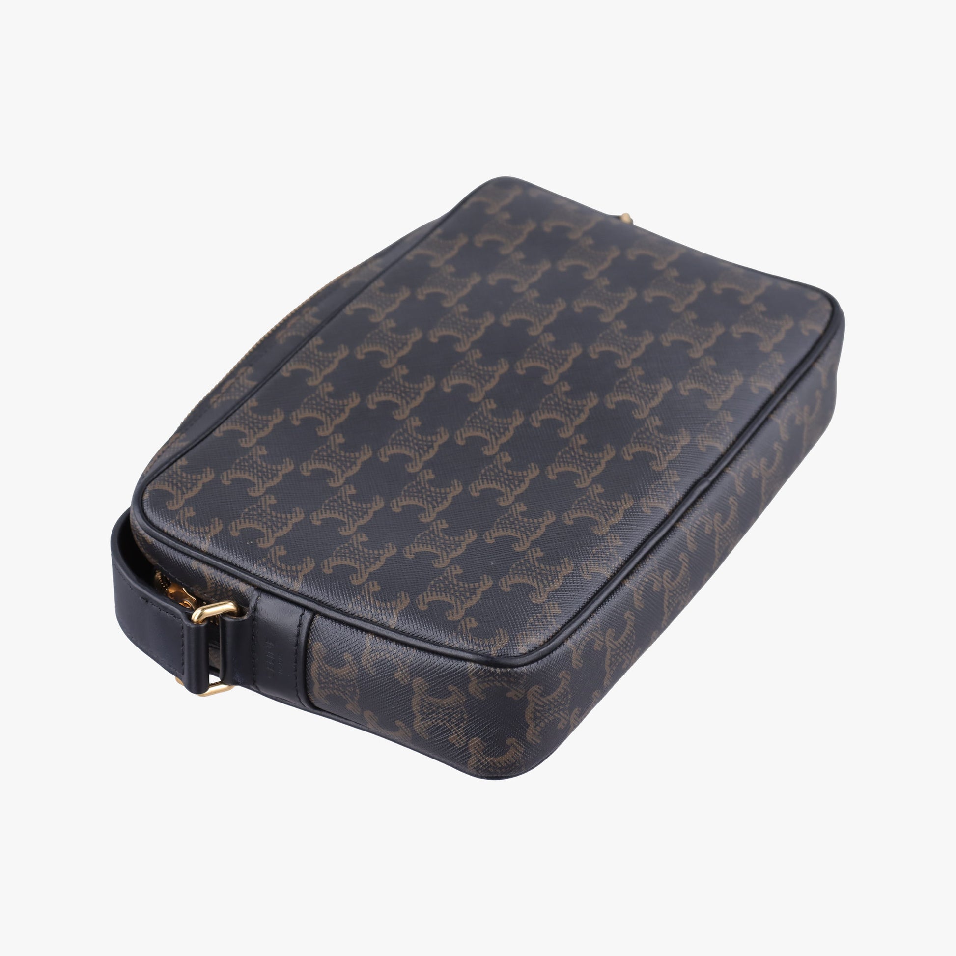Medium Triomphe Messenger Brown PVC coated canvas F-CU-2271ミディアム トリオンフ メッセンジャー ブラウン PVCコーティングキャンバス F-CU-2271