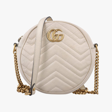 GG Marmont White Leather 550154 I028986714GGマーモント ホワイト レザー 550154 I028986714