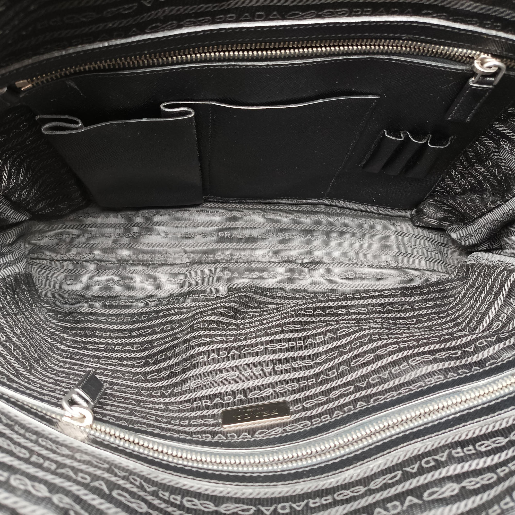 business bag briefcase Black SAFFIANO Leather 2VE363 7/9ビジネスバッグ ブリーフケース ブラック サフィアーノレザー 2VE363 7/9