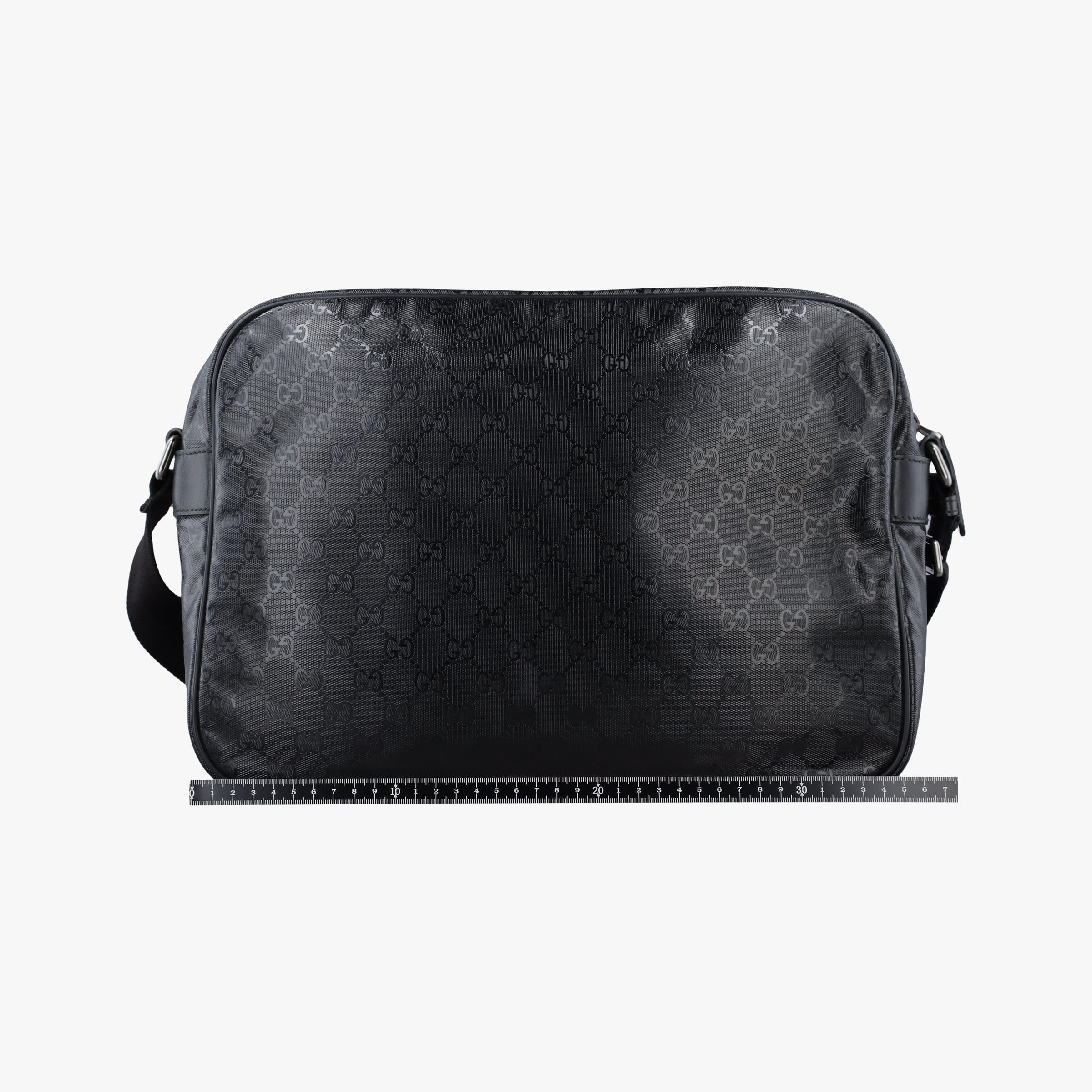 GG Imprime Messenger Black PVC coated canvas 211107 A6309817GGインプリメ メッセンジャー ブラック PVCコーティングキャンバス 211107 A6309817