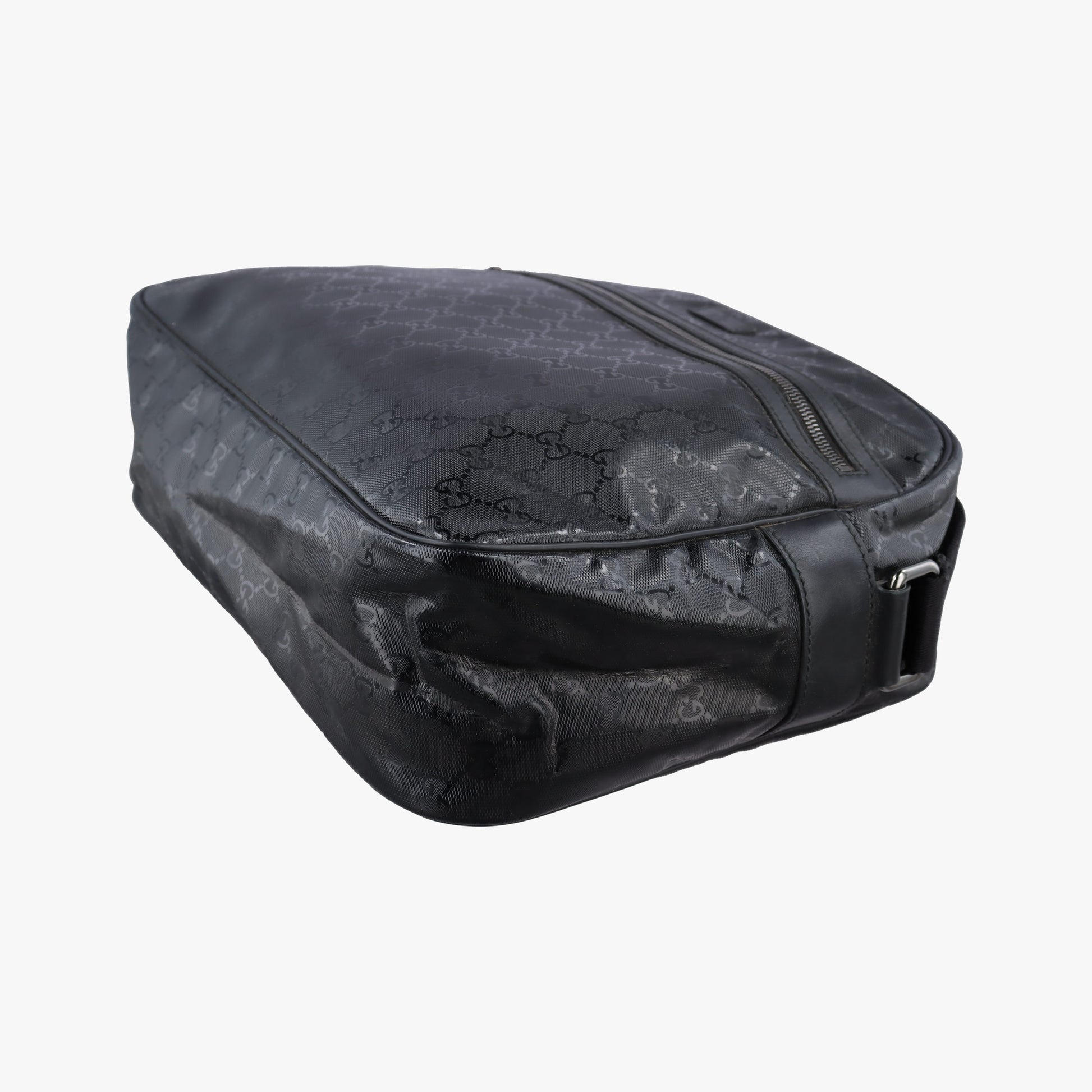GG Imprime Messenger Black PVC coated canvas 211107 A6309817GGインプリメ メッセンジャー ブラック PVCコーティングキャンバス 211107 A6309817