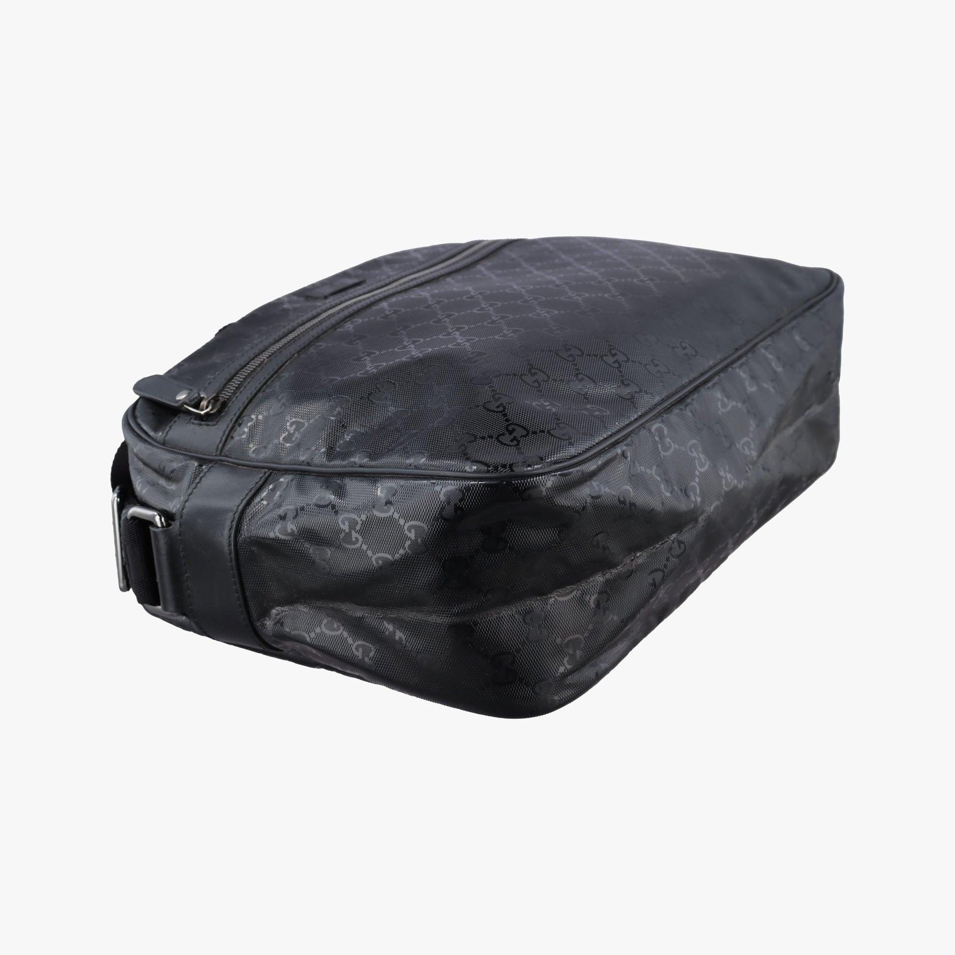 GG Imprime Messenger Black PVC coated canvas 211107 A6309817GGインプリメ メッセンジャー ブラック PVCコーティングキャンバス 211107 A6309817