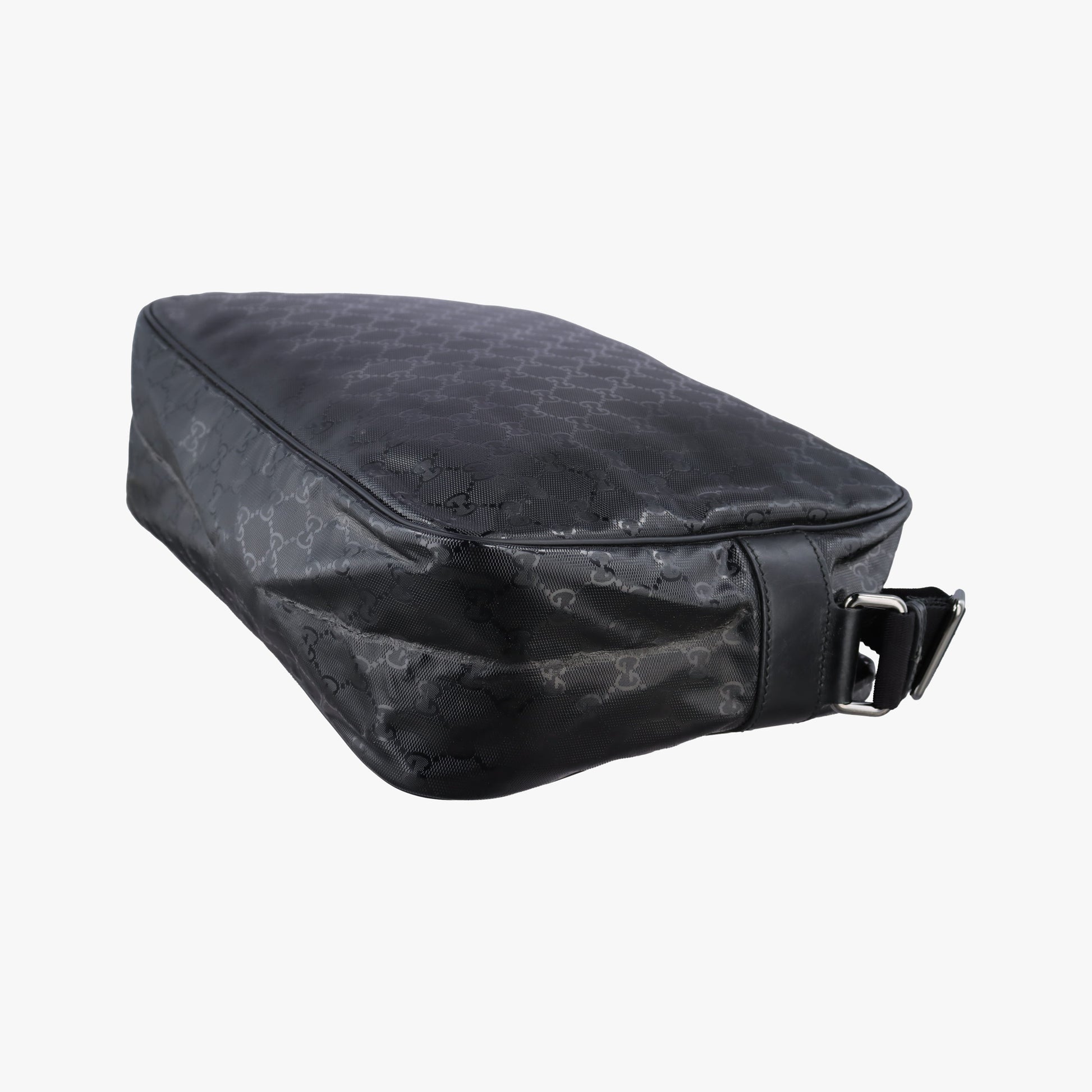 GG Imprime Messenger Black PVC coated canvas 211107 A6309817GGインプリメ メッセンジャー ブラック PVCコーティングキャンバス 211107 A6309817