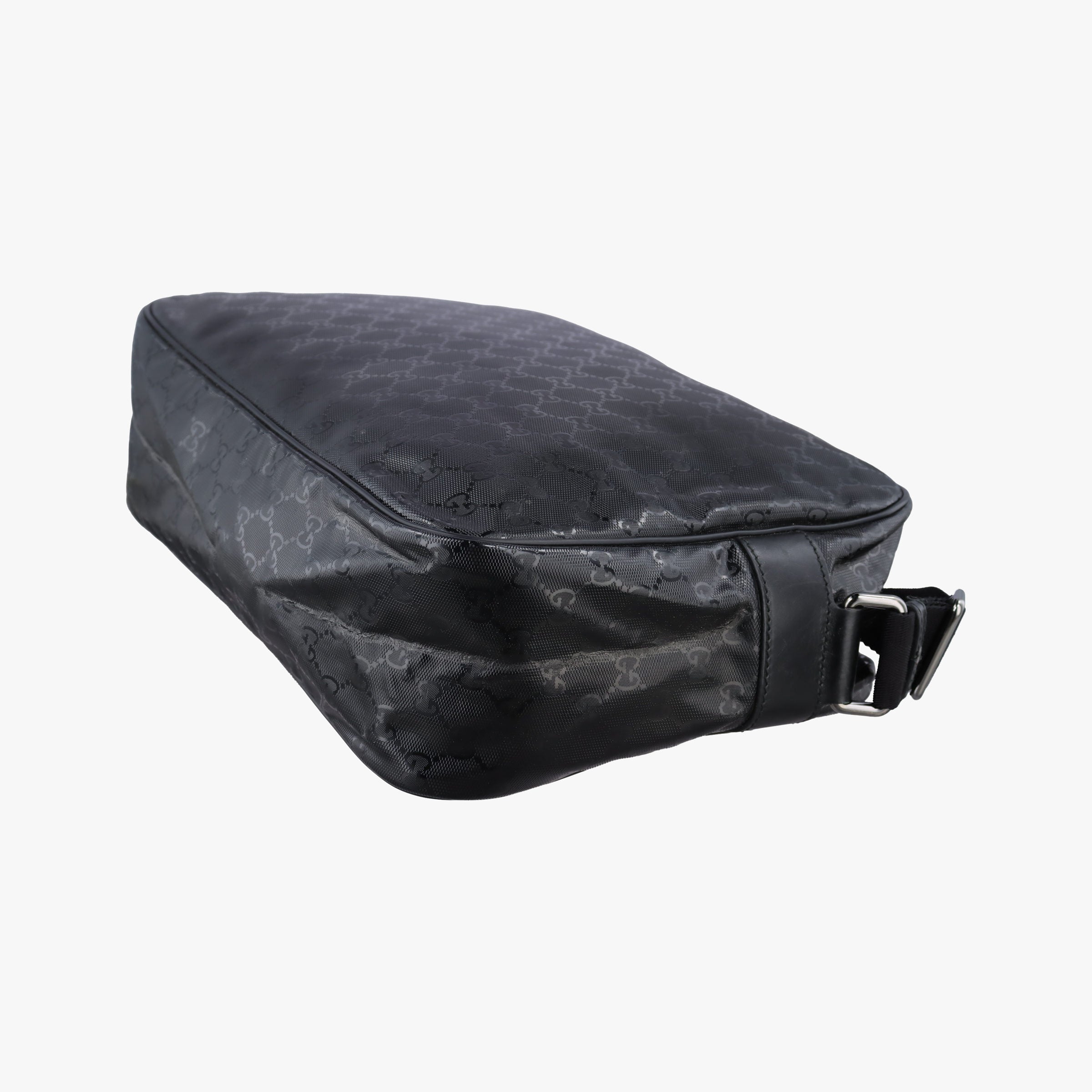 GG Imprime Messenger Black PVC coated canvas 211107 A6309817GGインプリメ メッセンジャー ブラック PVCコーティングキャンバス 211107 A6309817