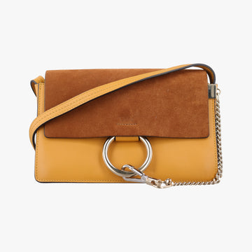 FAYE Brown × Yellow Suede × leather 02-16-99-65フェイ ブラウン × イエロー スエード×レザー 02-16-99-65