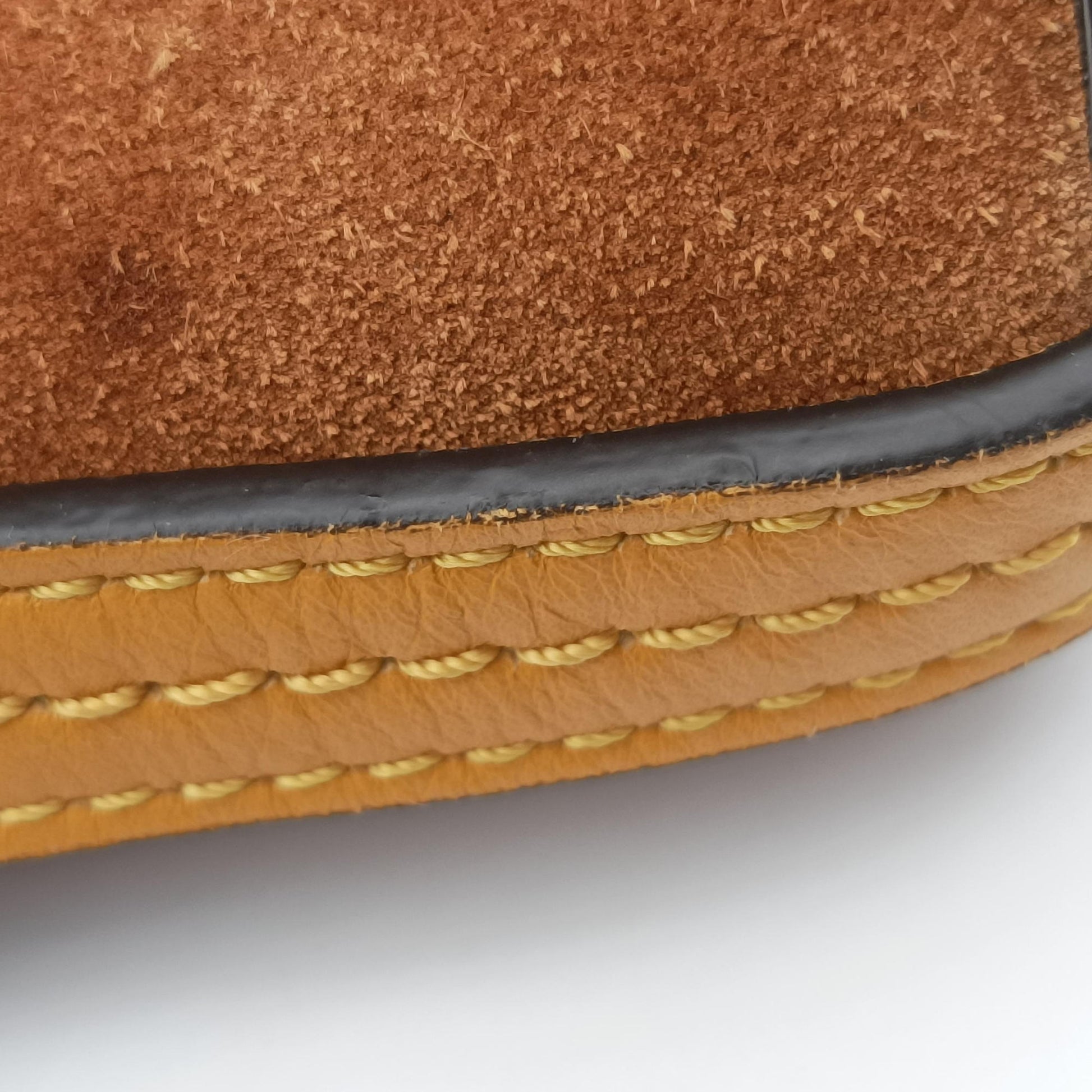 FAYE Brown × Yellow Suede × leather 02-16-99-65フェイ ブラウン × イエロー スエード×レザー 02-16-99-65
