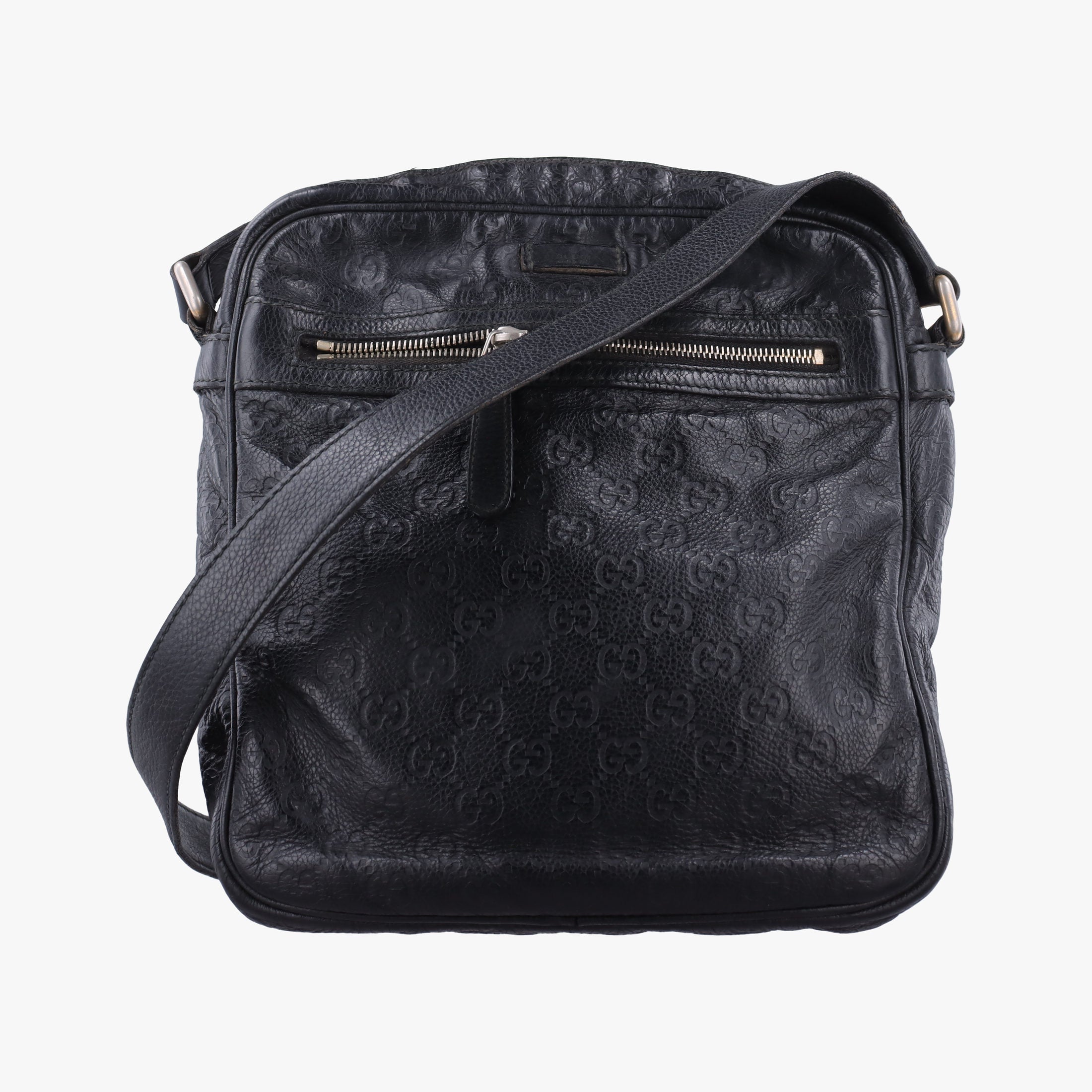 GG Imprime Messenger Black Leather 201448 Lot number unknownGGインプリメ メッセンジャー ブラック レザー 201448 製番不明