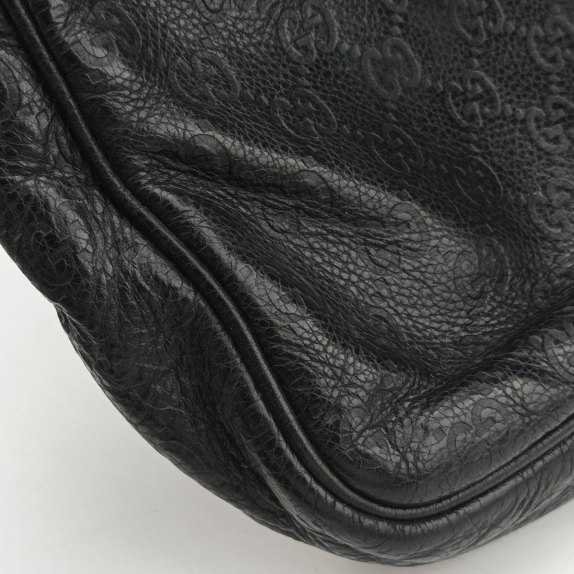 GG Imprime Messenger Black Leather 201448 Lot number unknownGGインプリメ メッセンジャー ブラック レザー 201448 製番不明