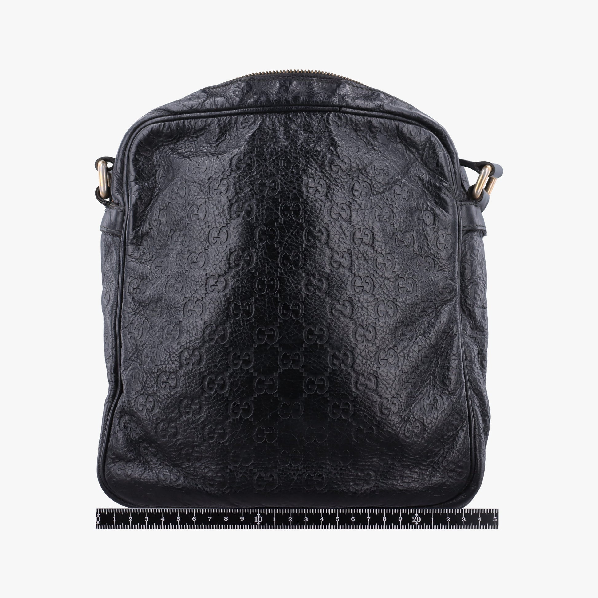 GG Imprime Messenger Black Leather 201448 Lot number unknownGGインプリメ メッセンジャー ブラック レザー 201448 製番不明