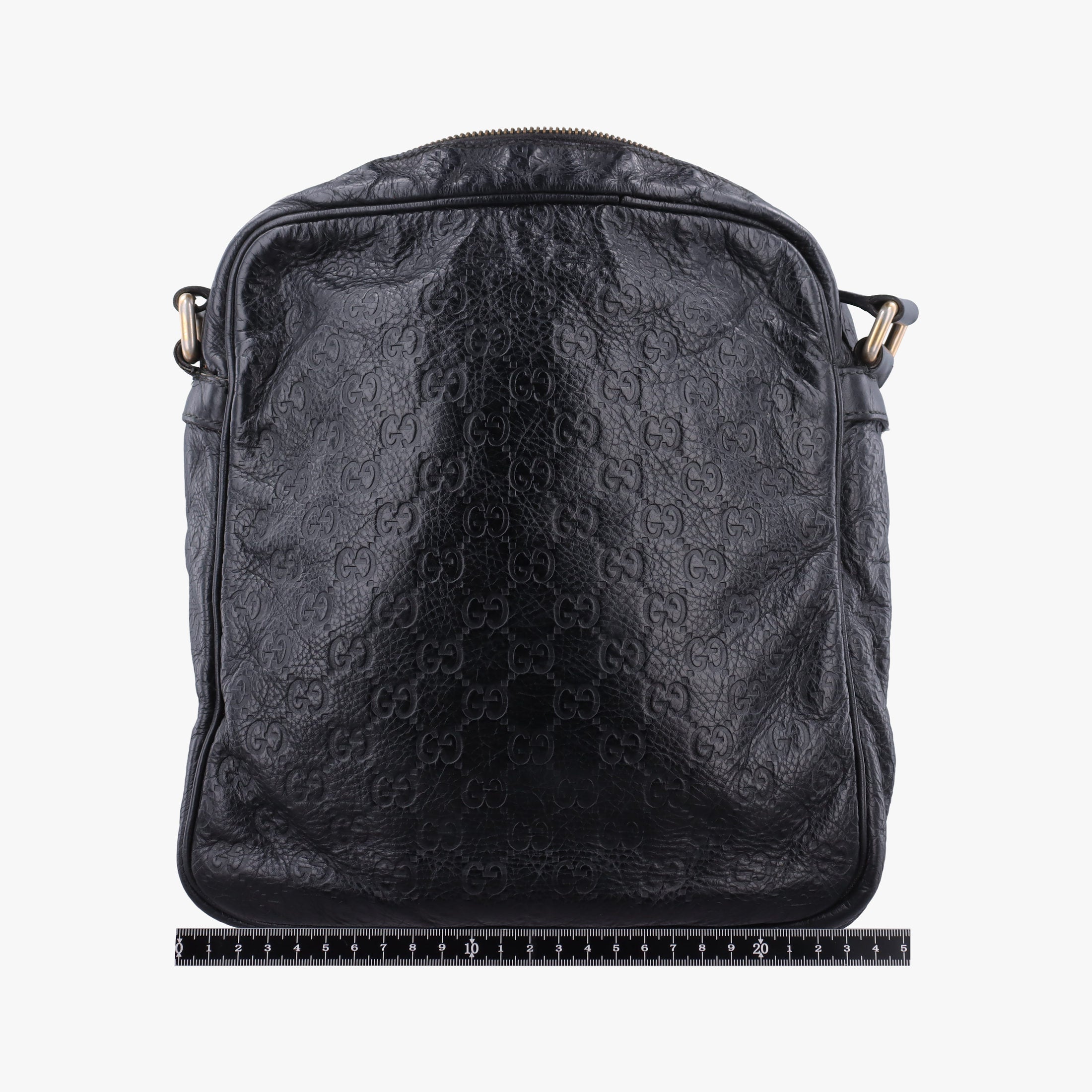 GG Imprime Messenger Black Leather 201448 Lot number unknownGGインプリメ メッセンジャー ブラック レザー 201448 製番不明