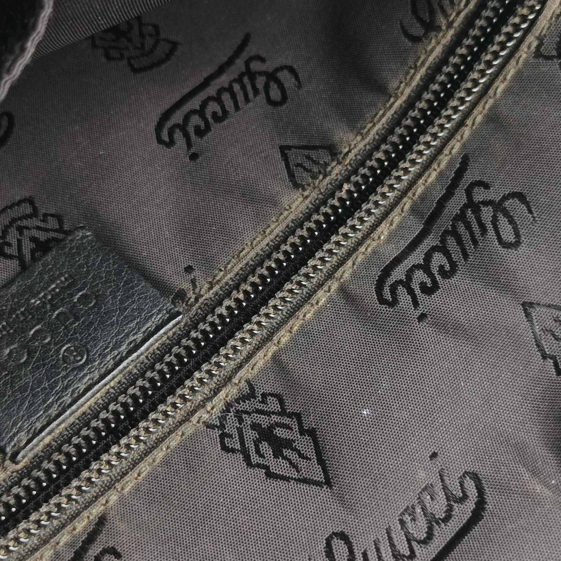 GG Imprime Messenger Black Leather 201448 Lot number unknownGGインプリメ メッセンジャー ブラック レザー 201448 製番不明