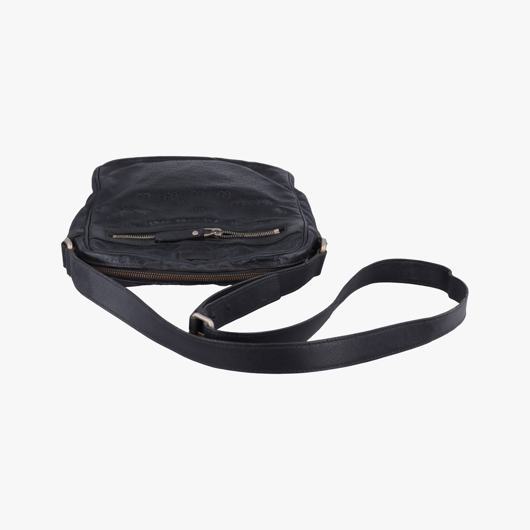 GG Imprime Messenger Black Leather 201448 Lot number unknownGGインプリメ メッセンジャー ブラック レザー 201448 製番不明