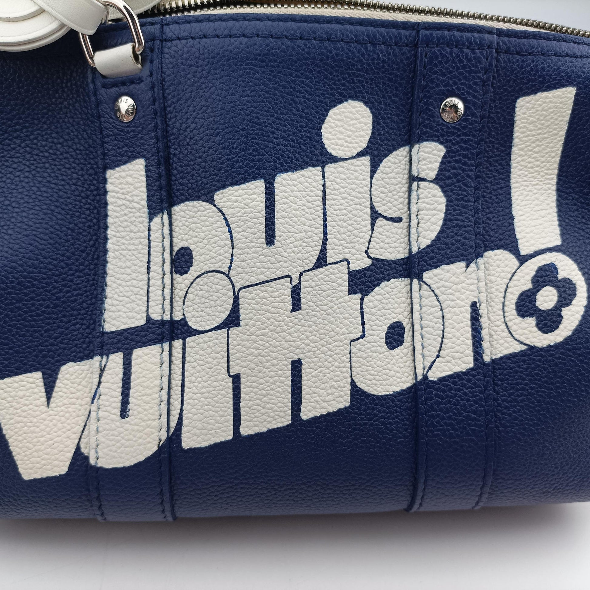 Everyday LV  Blue×white leather M58747 エブリデイLV ブルー×ホワイト レザー M58747 