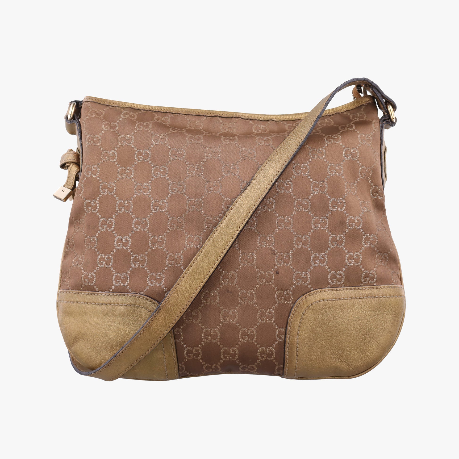 Princy Golden×Brown canvas×leather 204939 C2582317プリンシー ゴールド×ブラウン キャンバス×レザー 204939 C2582317