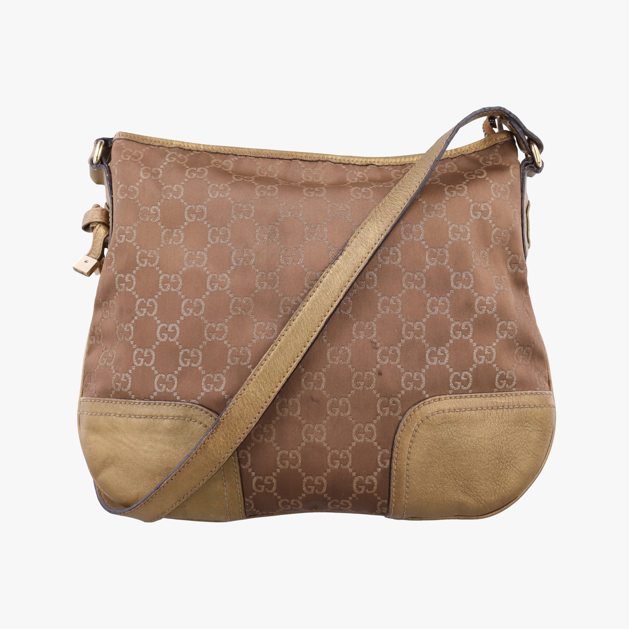 Princy Golden×Brown canvas×leather 204939 C2582317プリンシー ゴールド×ブラウン キャンバス×レザー 204939 C2582317