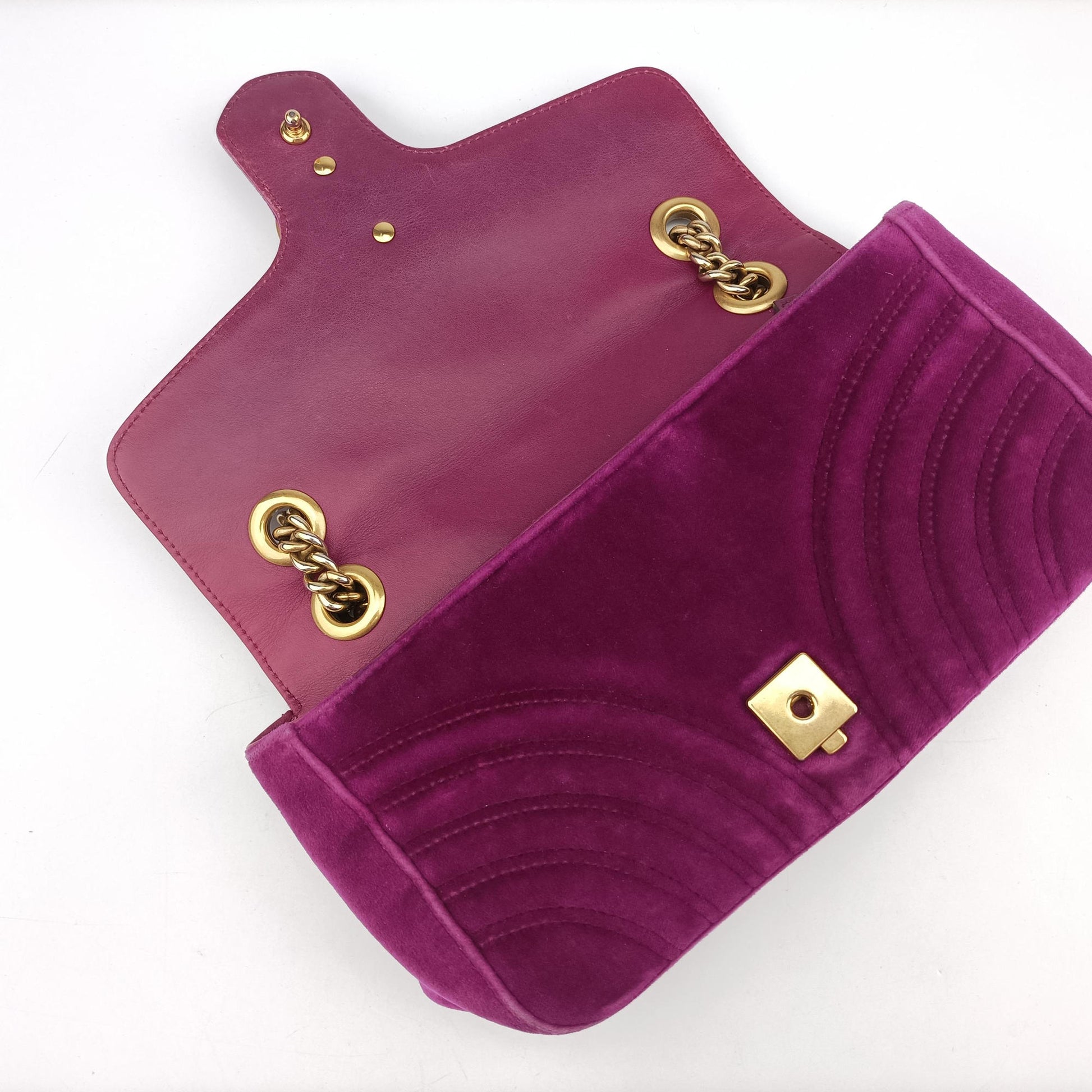 GG Marmont Purple velour 443497 A022347780GGマーモント パープル ベロア 443497 A022347780