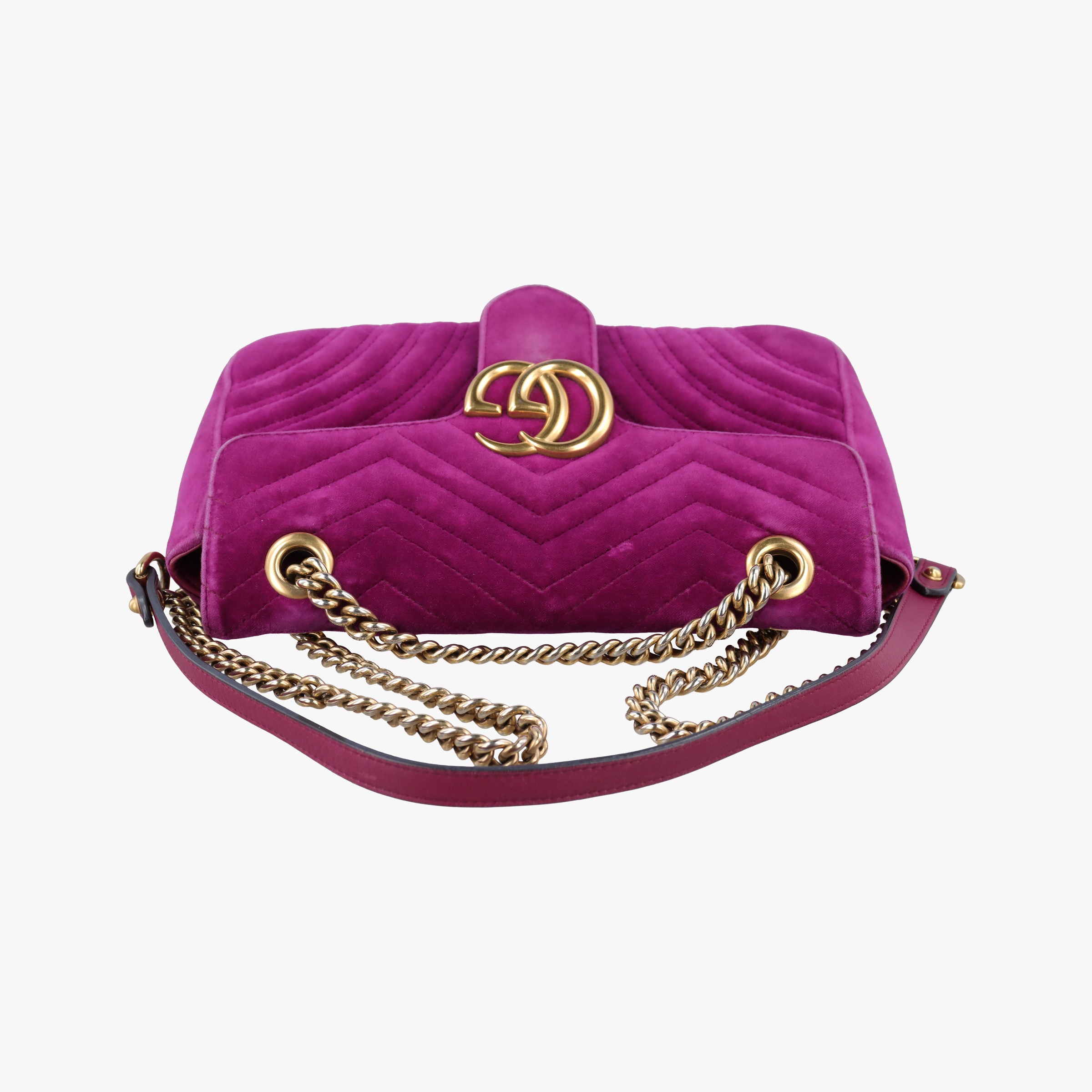 GG Marmont Purple velour 443497 A022347780GGマーモント パープル ベロア 443497 A022347780