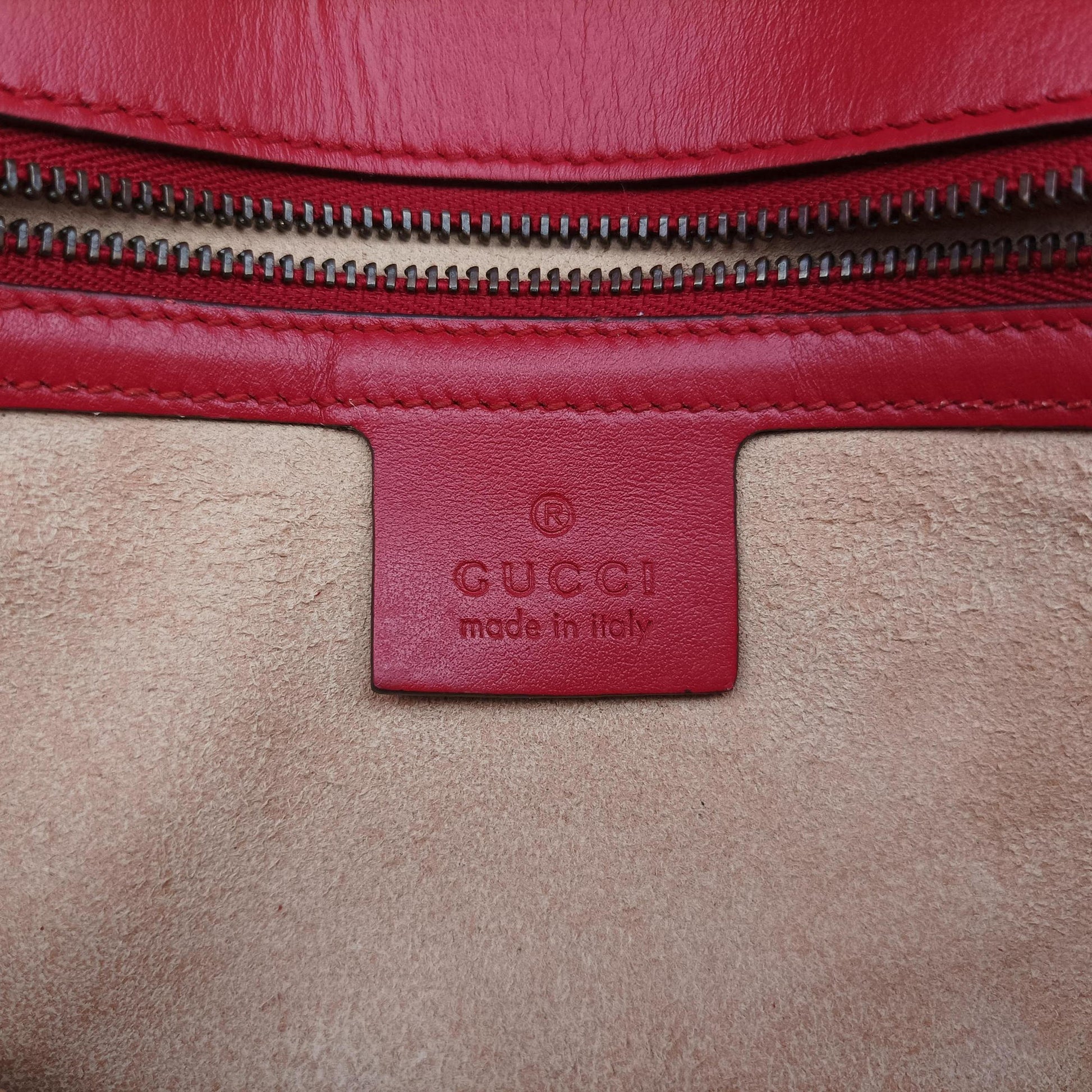 GG Marmont Red Leather 443497 E027508628GGマーモント レッド レザー 443497 E027508628
