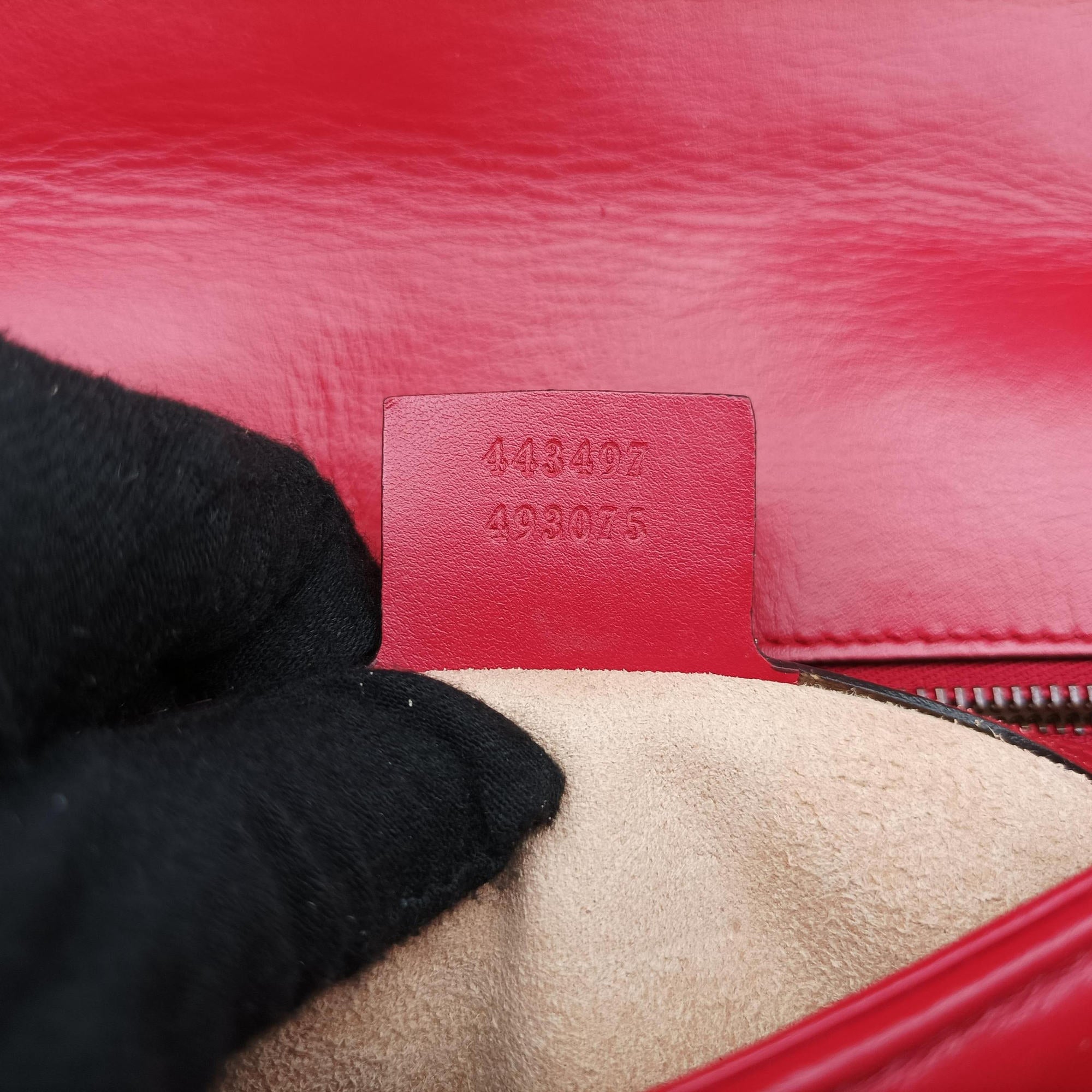 GG Marmont Red Leather 443497 E027508628GGマーモント レッド レザー 443497 E027508628